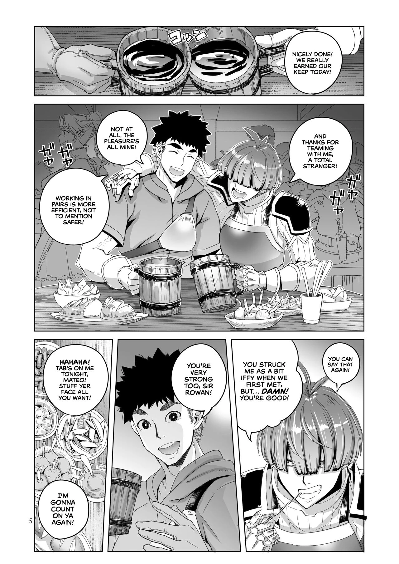 Rowan Nyokenshi wa Kakusenai | Rowan, the Swordswoman in Plain Sight porn comic picture 4