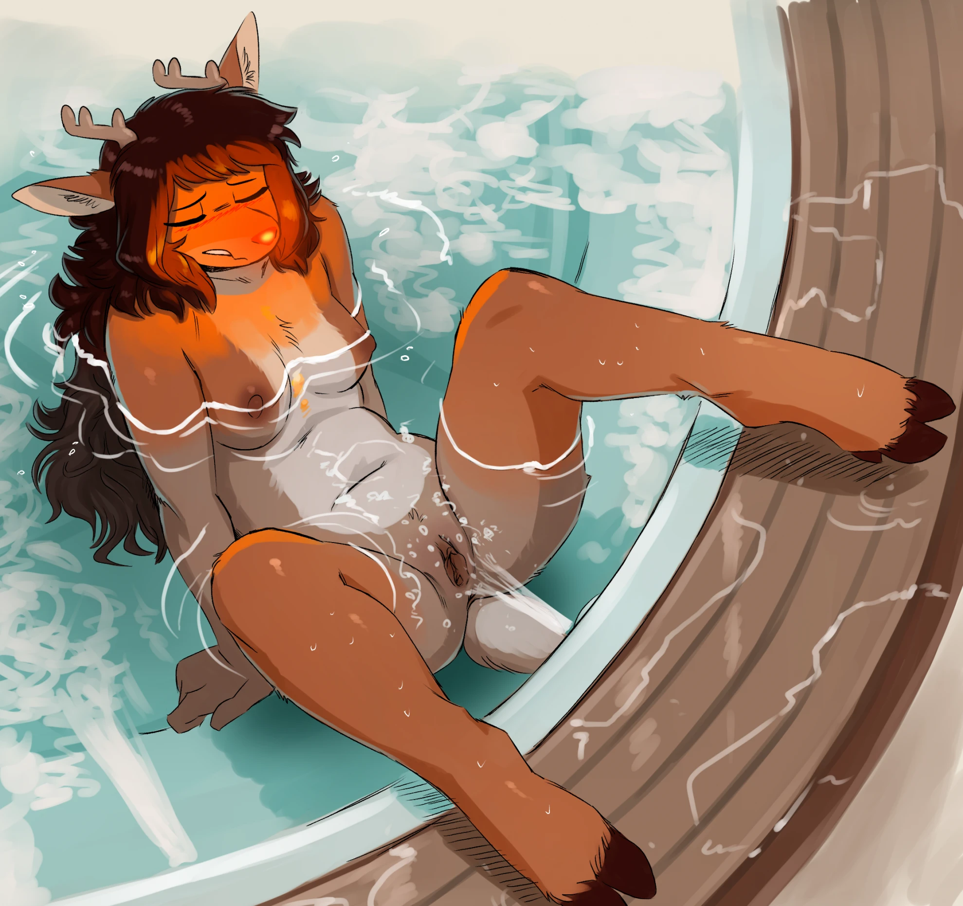 Rue Hot Tub porn comic picture 5