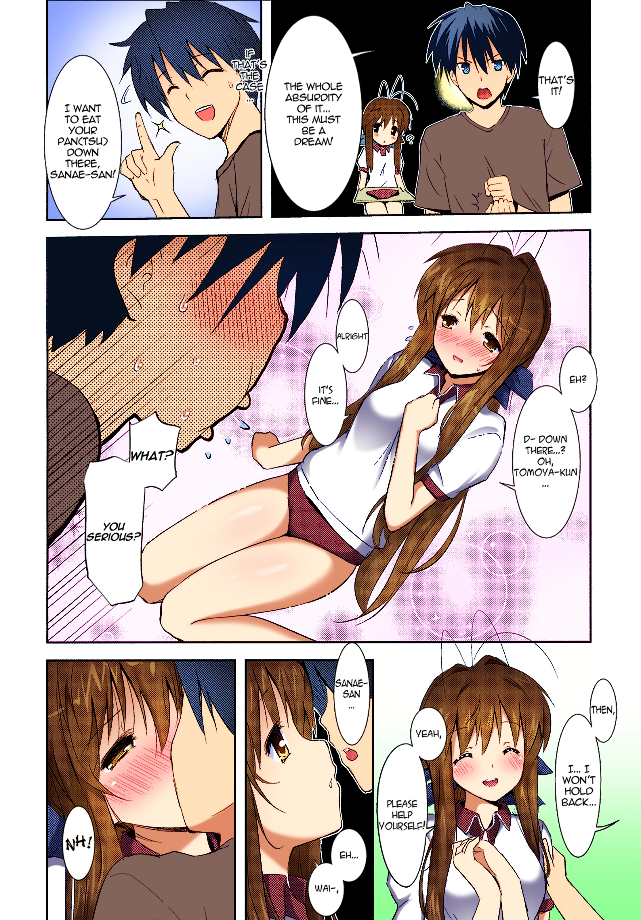 Sanae's Cream Buns porn comic picture 3
