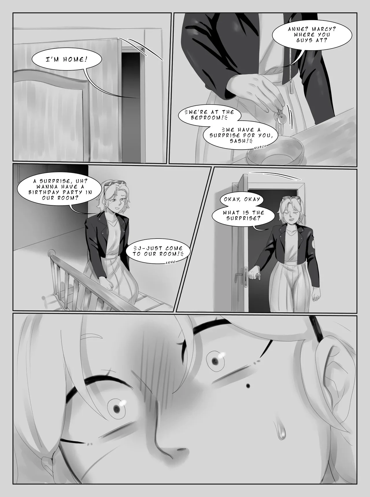 Sasha's Birthday Present porn comic picture 1