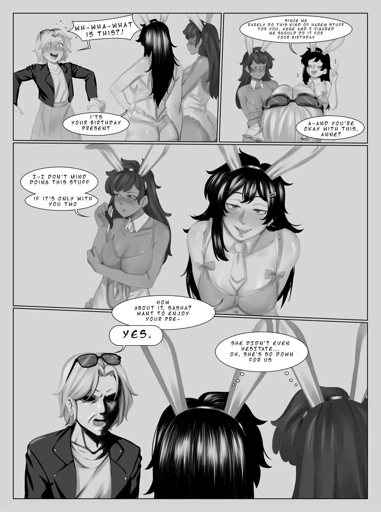 Sasha's Birthday Present porn comic picture 3