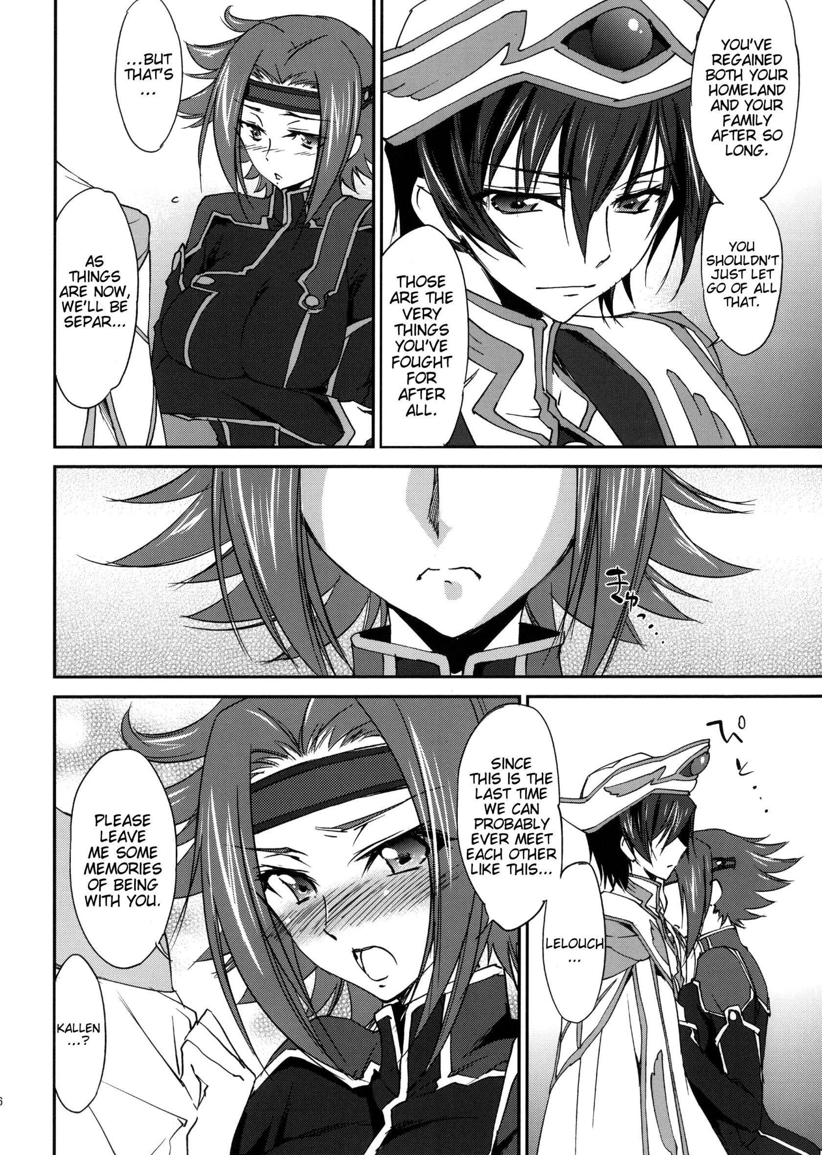 Sentimental Kallen porn comic picture 7