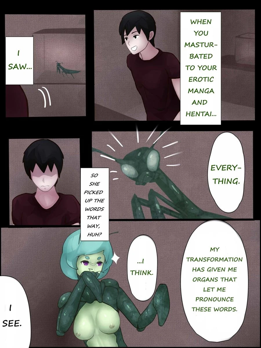 Sex with Mantis Girl -Report of Humanizer Virus Infection porn comic picture 19