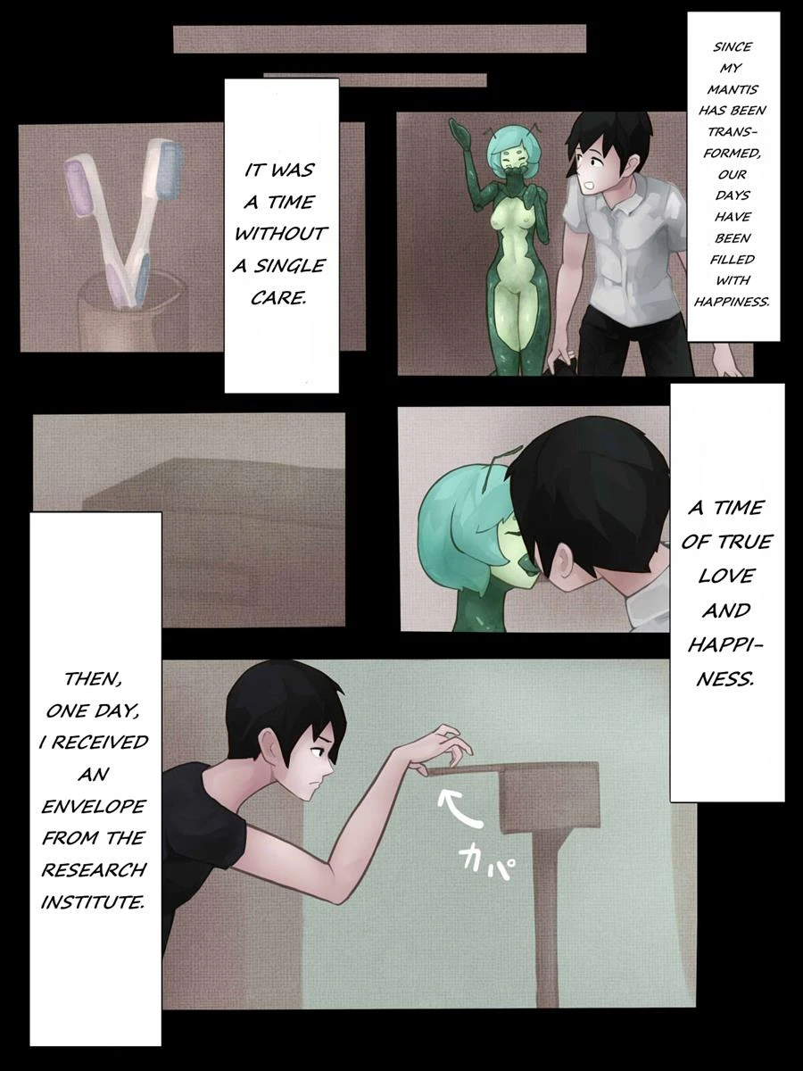 Sex with Mantis Girl -Report of Humanizer Virus Infection porn comic picture 24