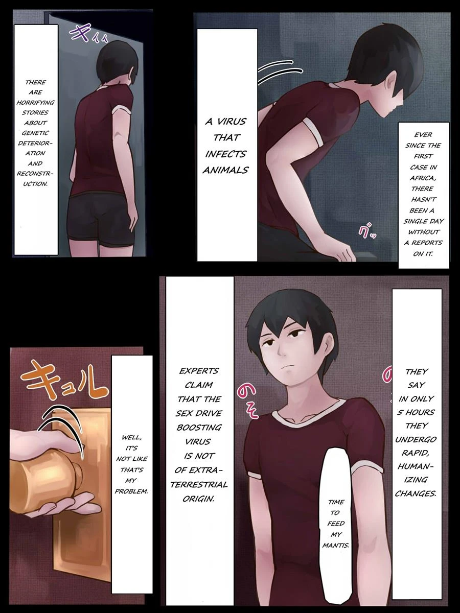Sex with Mantis Girl -Report of Humanizer Virus Infection porn comic picture 3