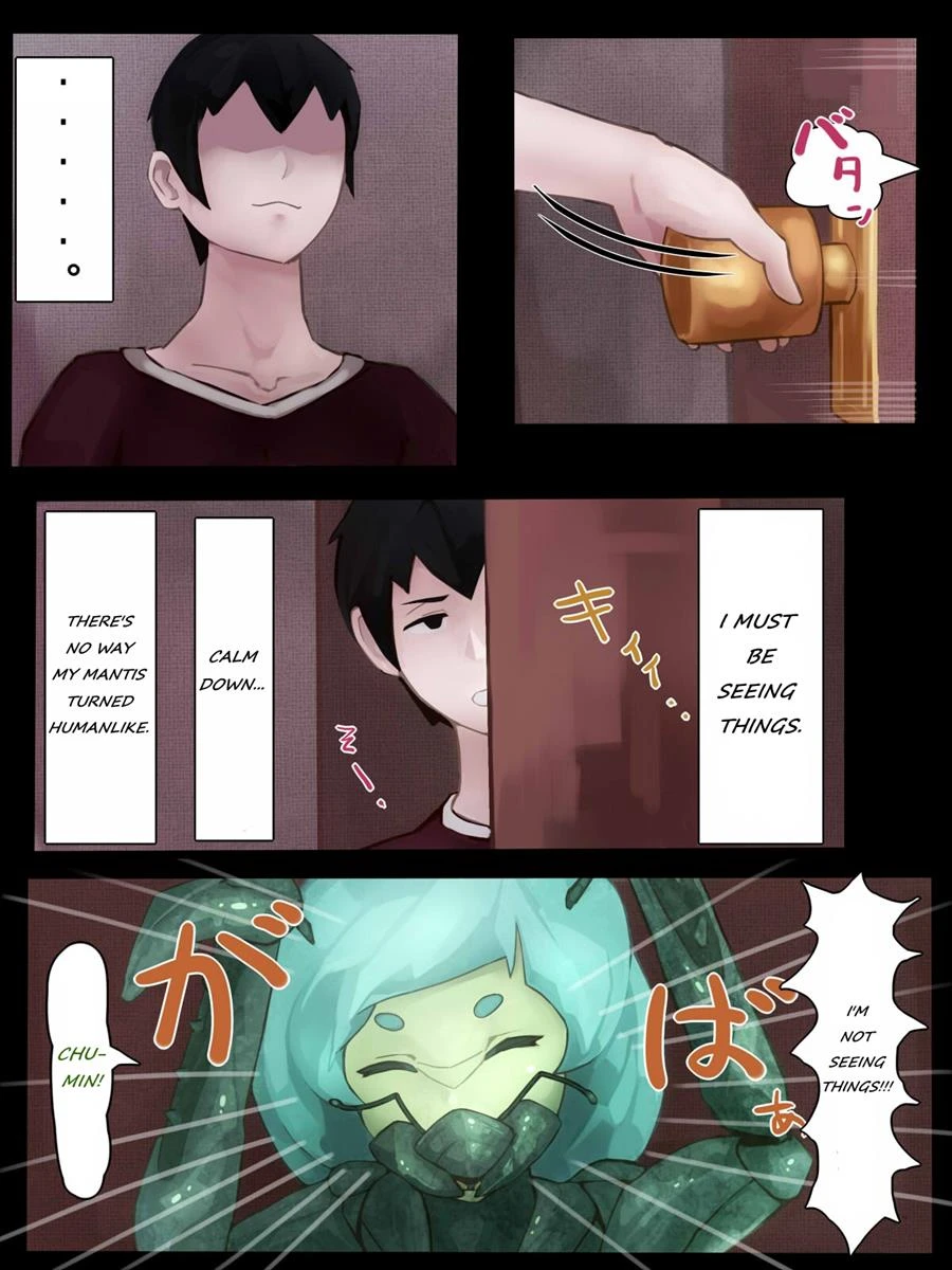 Sex with Mantis Girl -Report of Humanizer Virus Infection porn comic picture 5