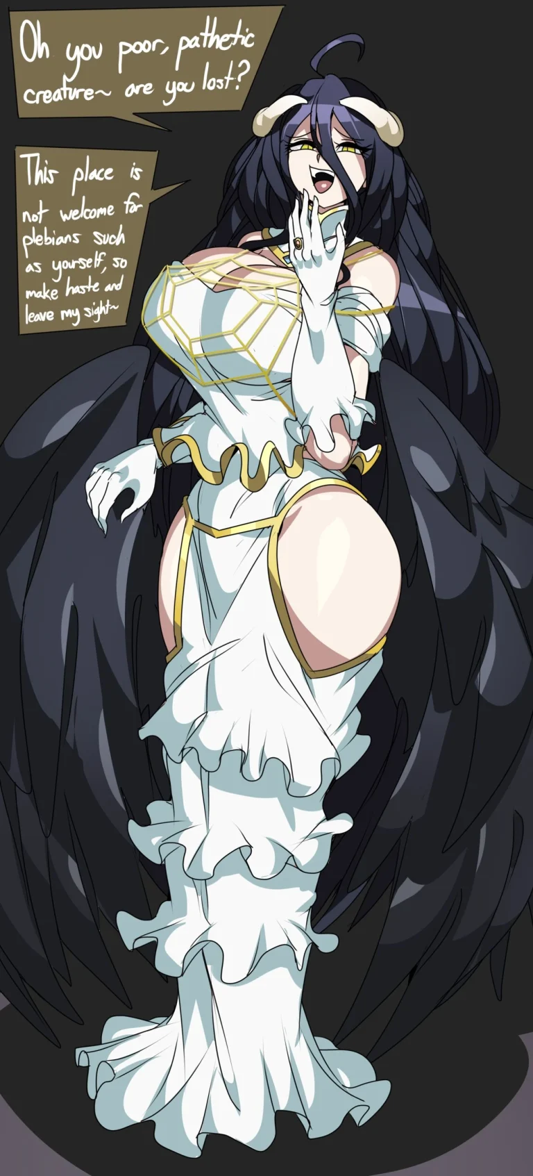 Shalltear Bloodfallen & Albedo Instant Loss Comm porn comic picture 6
