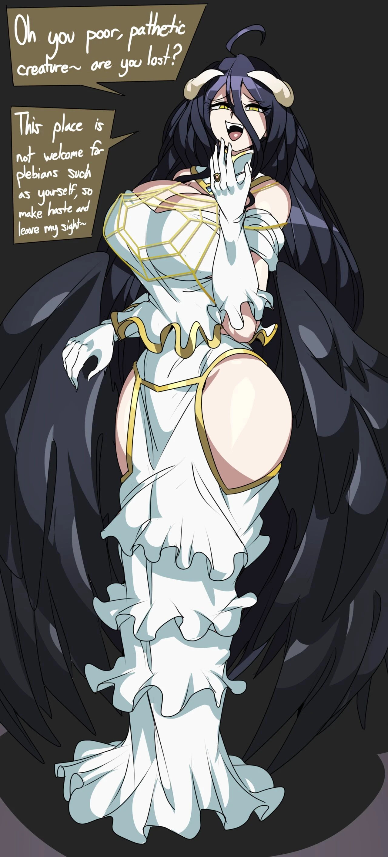 Shalltear Bloodfallen & Albedo Instant Loss Comm porn comic picture 6
