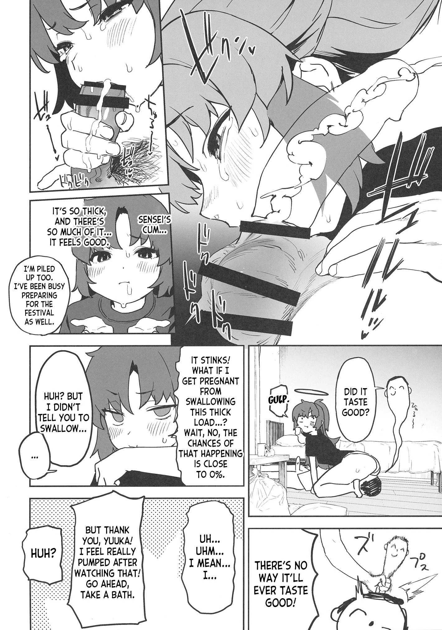 Shimi Ase Yuuka no Mure Momo Manko porn comic picture 11
