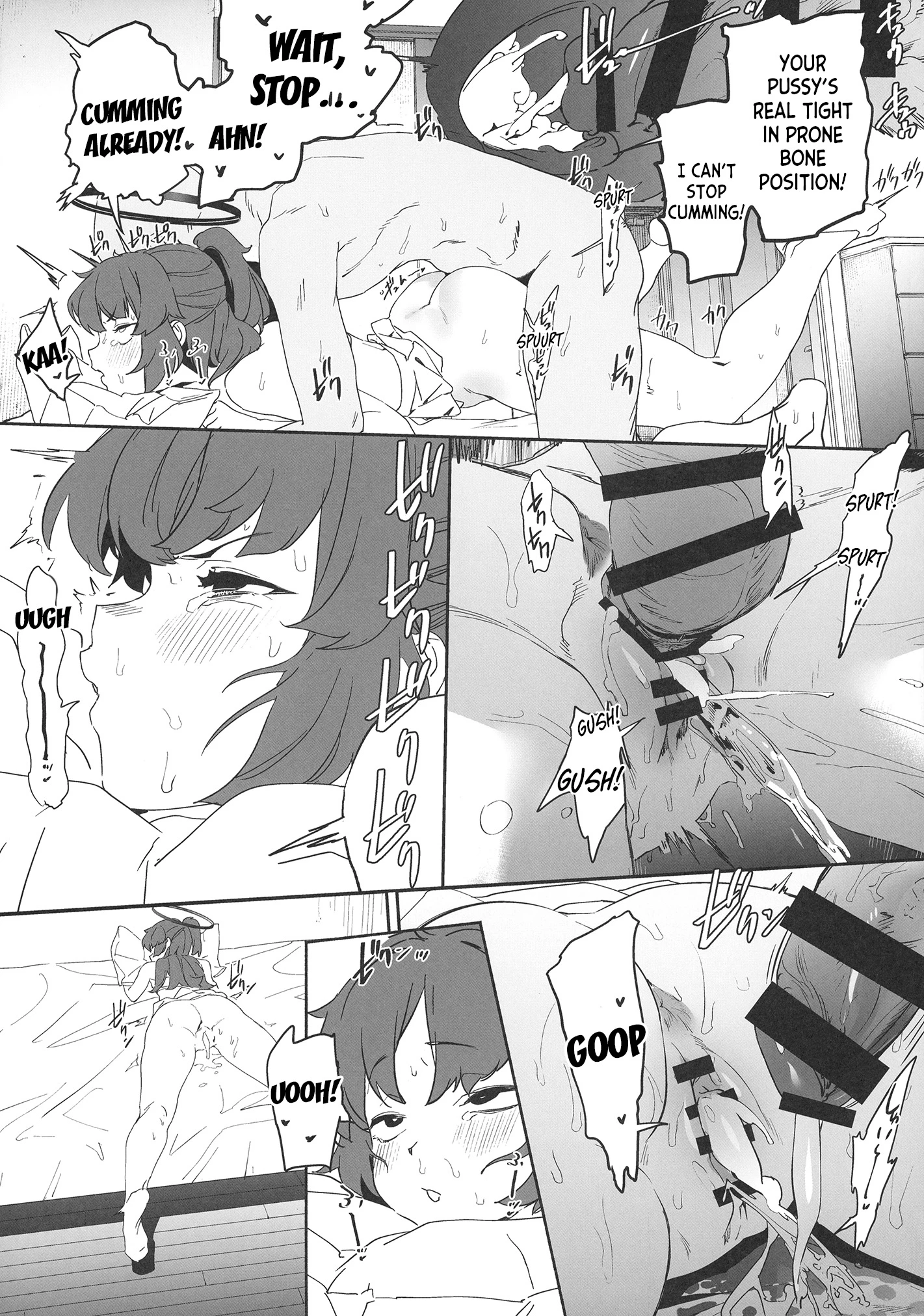 Shimi Ase Yuuka no Mure Momo Manko porn comic picture 26