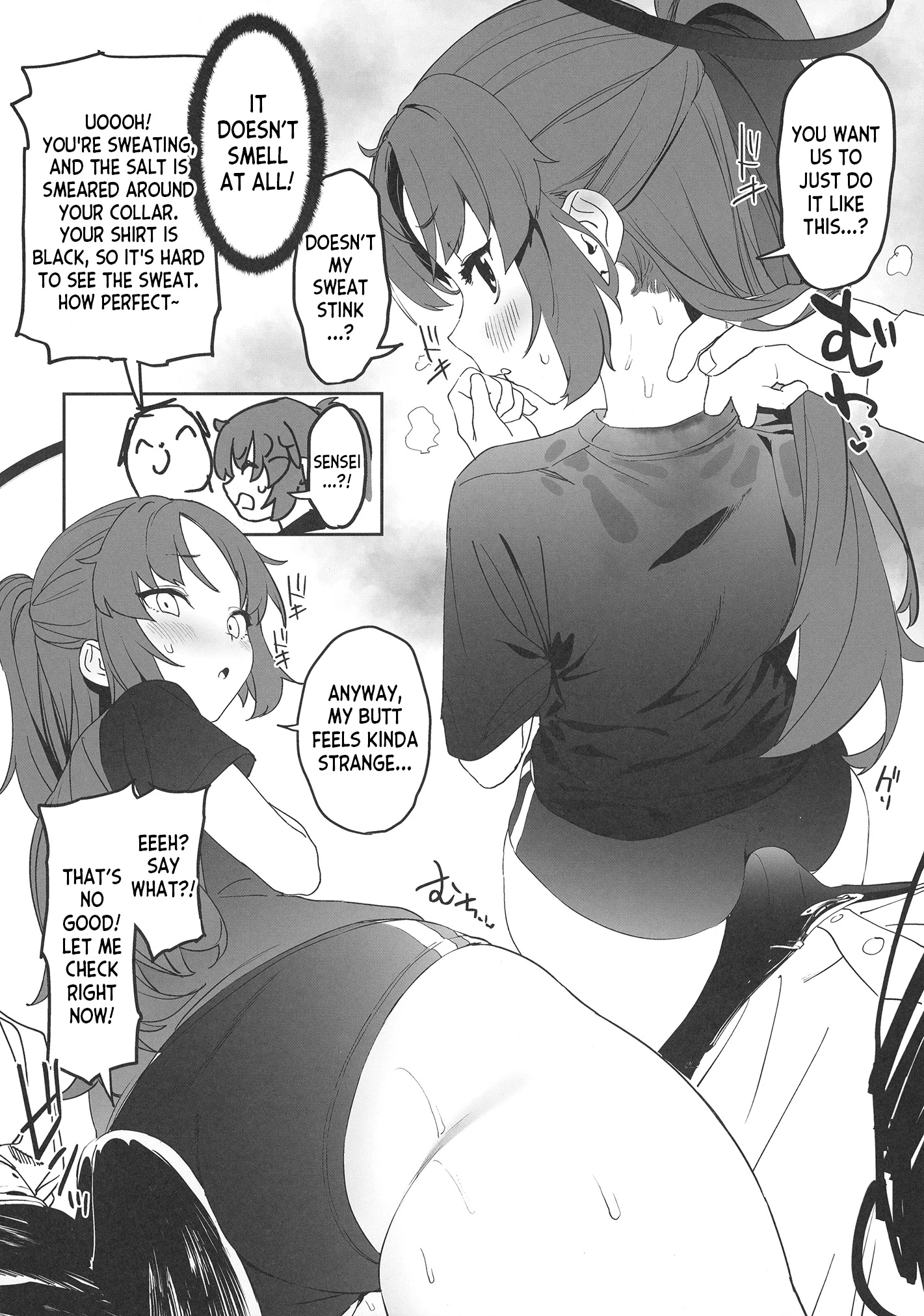 Shimi Ase Yuuka no Mure Momo Manko porn comic picture 5