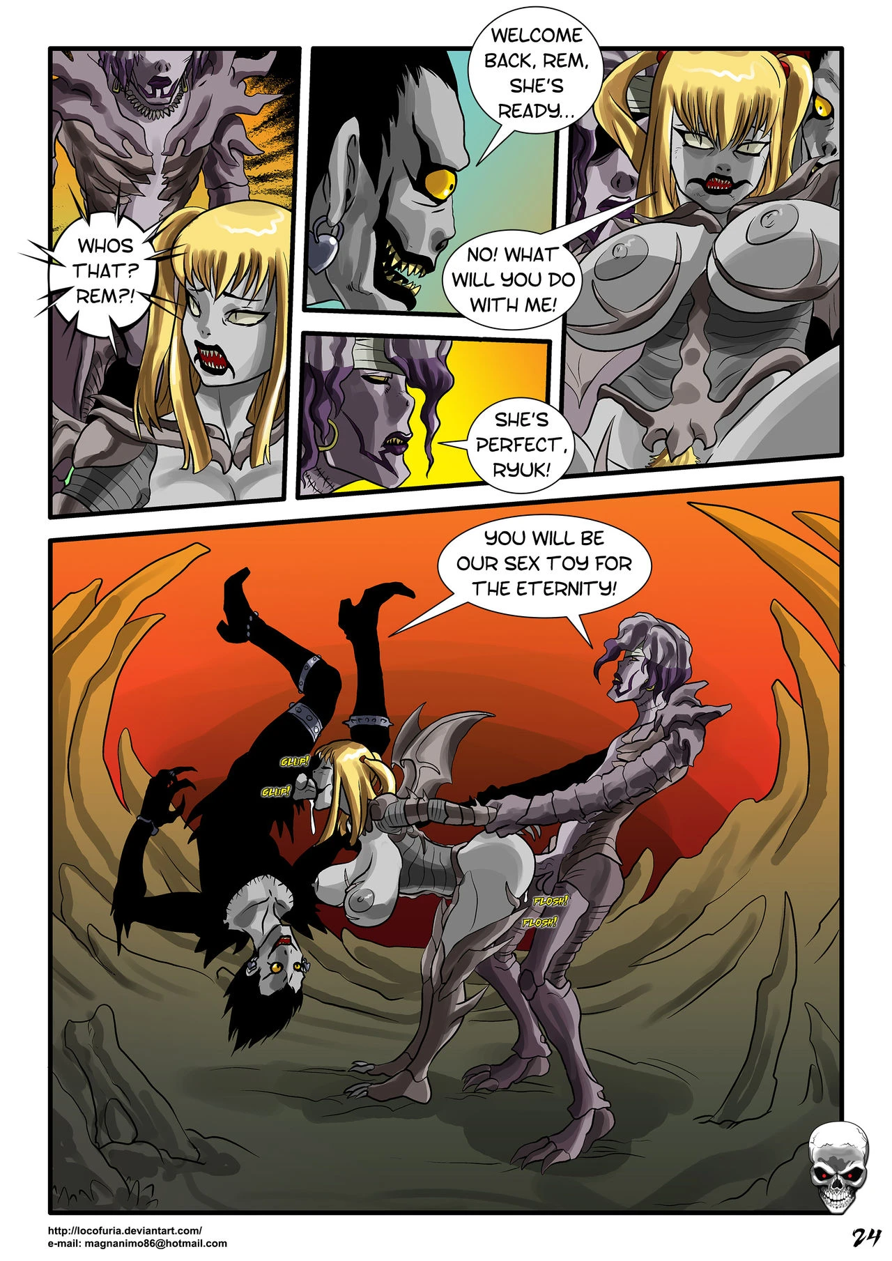 Shinigami Apple porn comic picture 26
