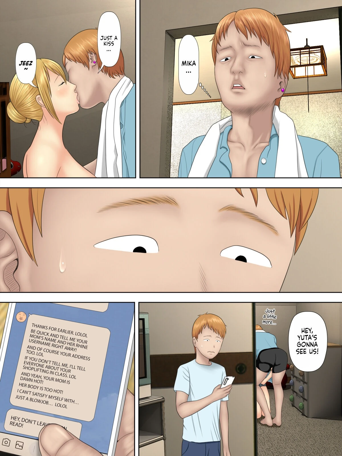 Shoplifting Mom and Store Manager's Son porn comic picture 44