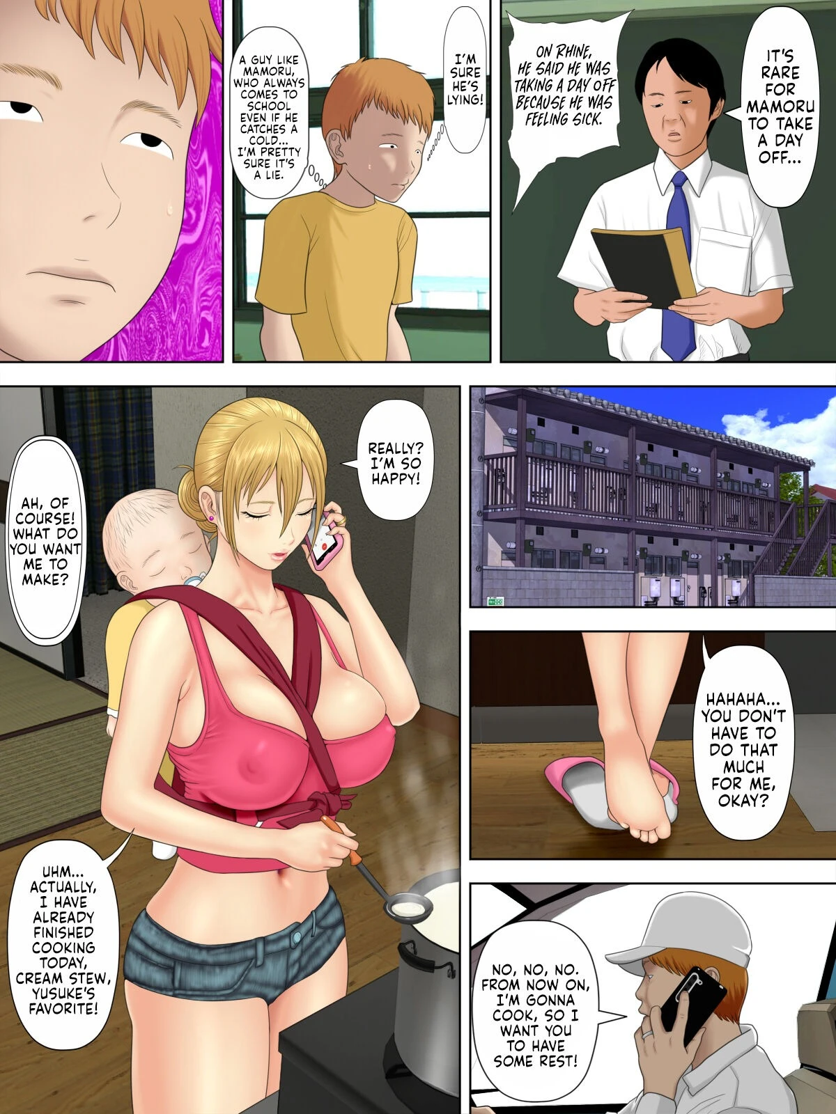 Shoplifting Mom and Store Manager's Son porn comic picture 46