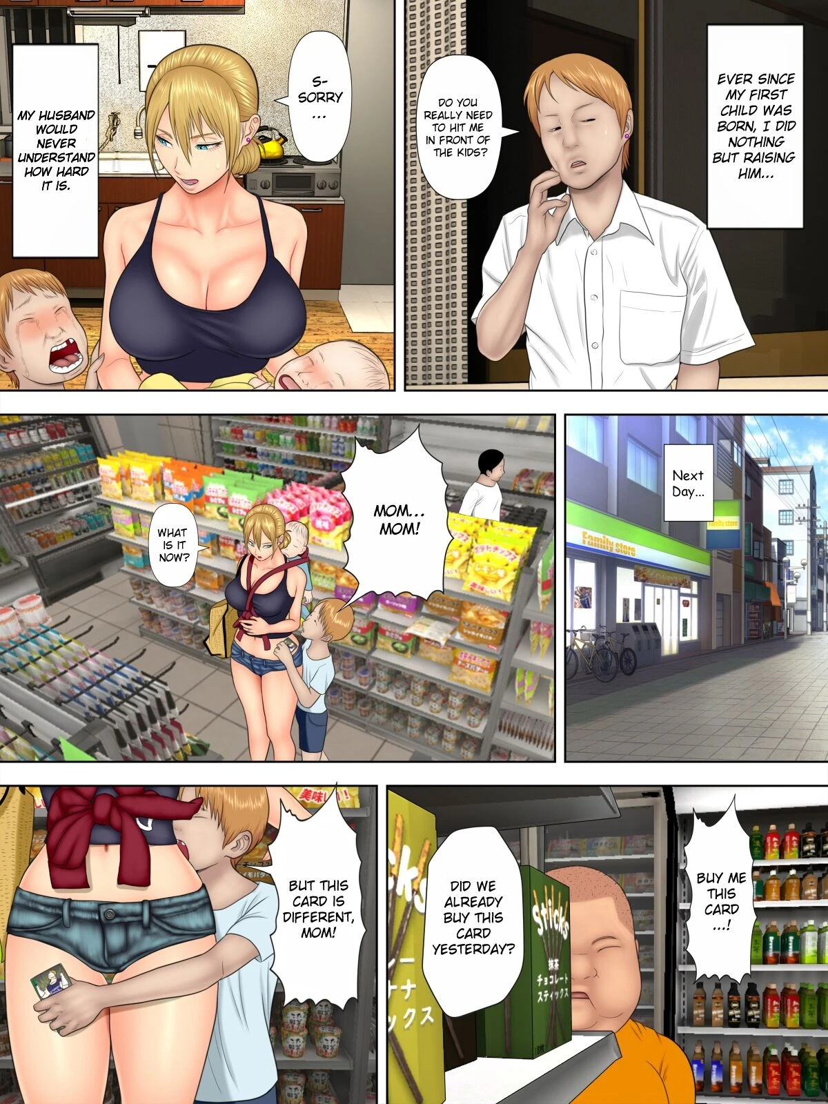 Shoplifting Mom and Store Manager's Son porn comic picture 5