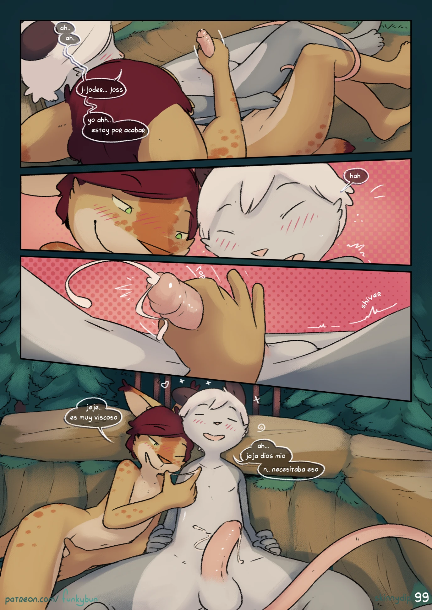 Skinny-dip (Spanish) porn comic picture 100
