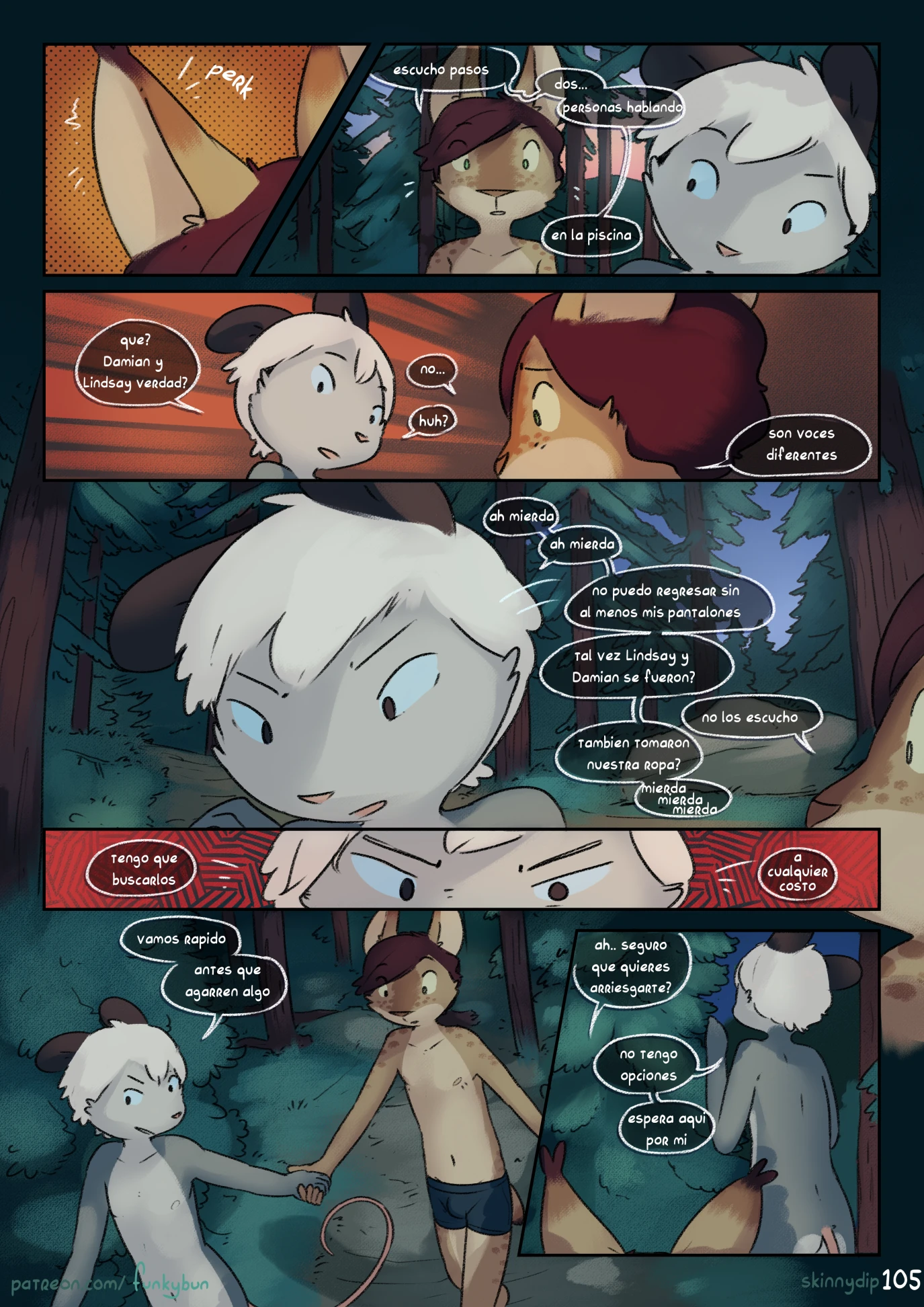 Skinny-dip (Spanish) porn comic picture 106