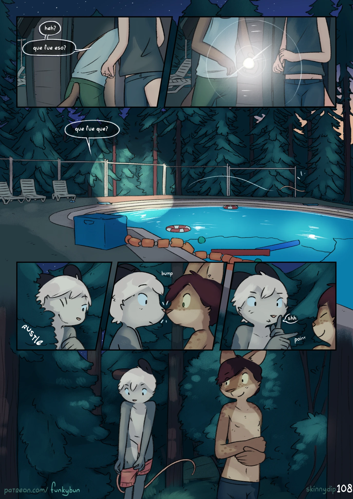 Skinny-dip (Spanish) porn comic picture 109