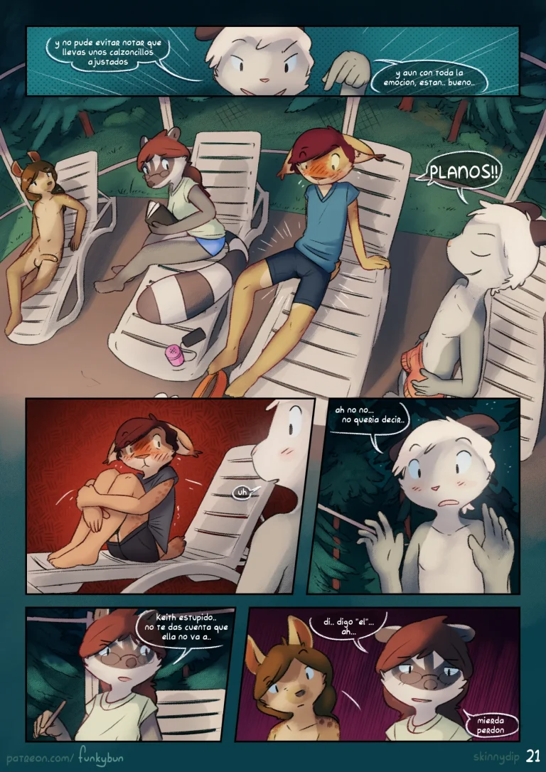 Skinny-dip (Spanish) porn comic picture 22