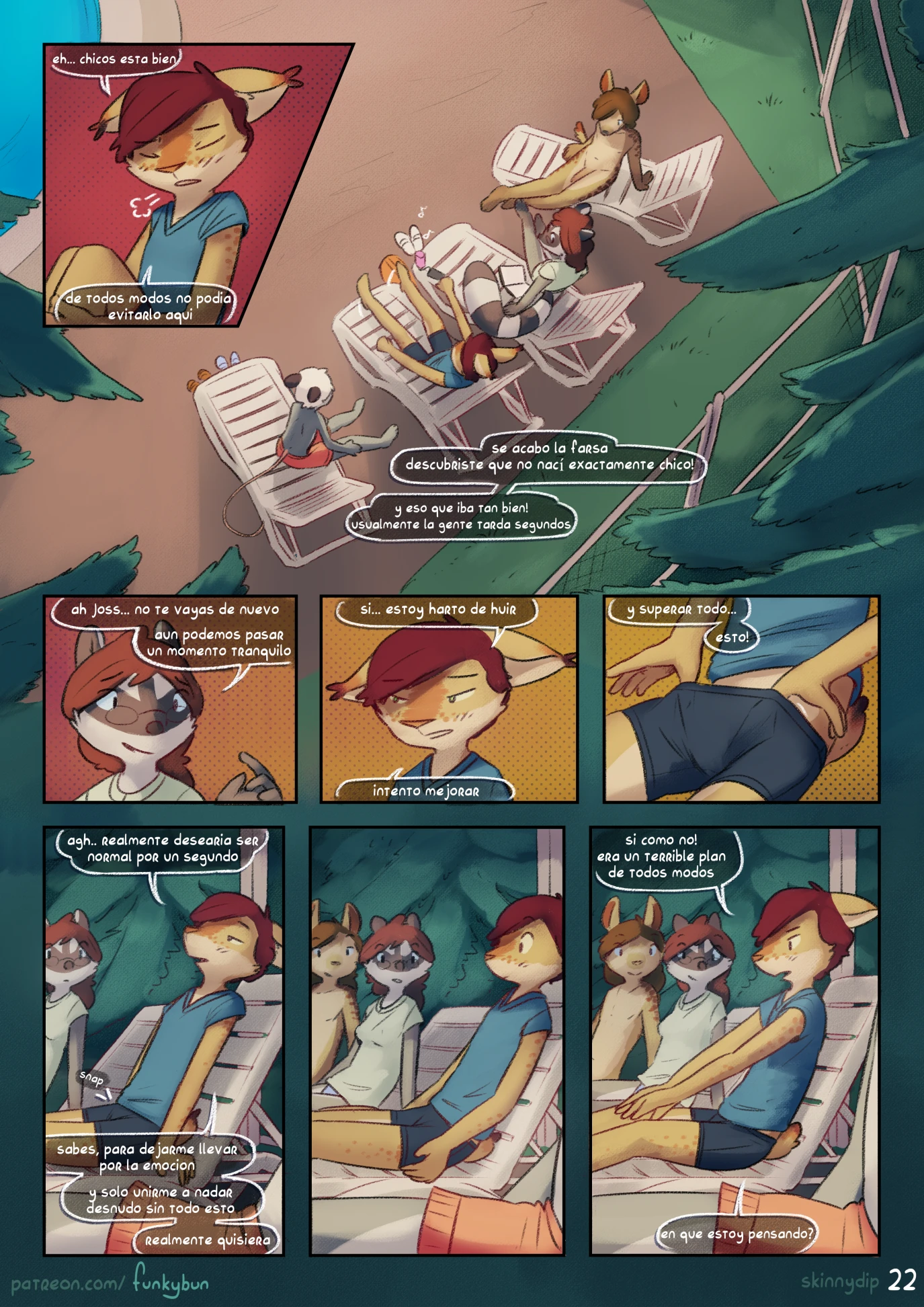 Skinny-dip (Spanish) porn comic picture 23