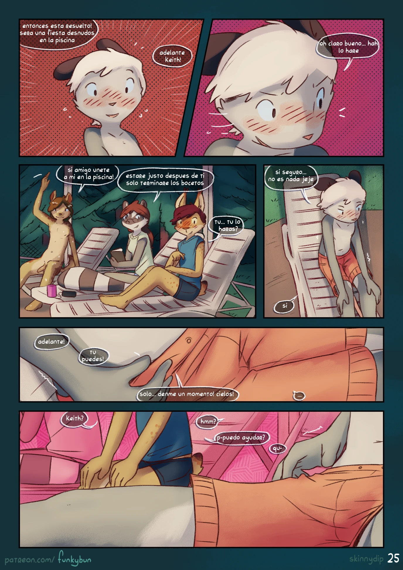 Skinny-dip (Spanish) porn comic picture 26