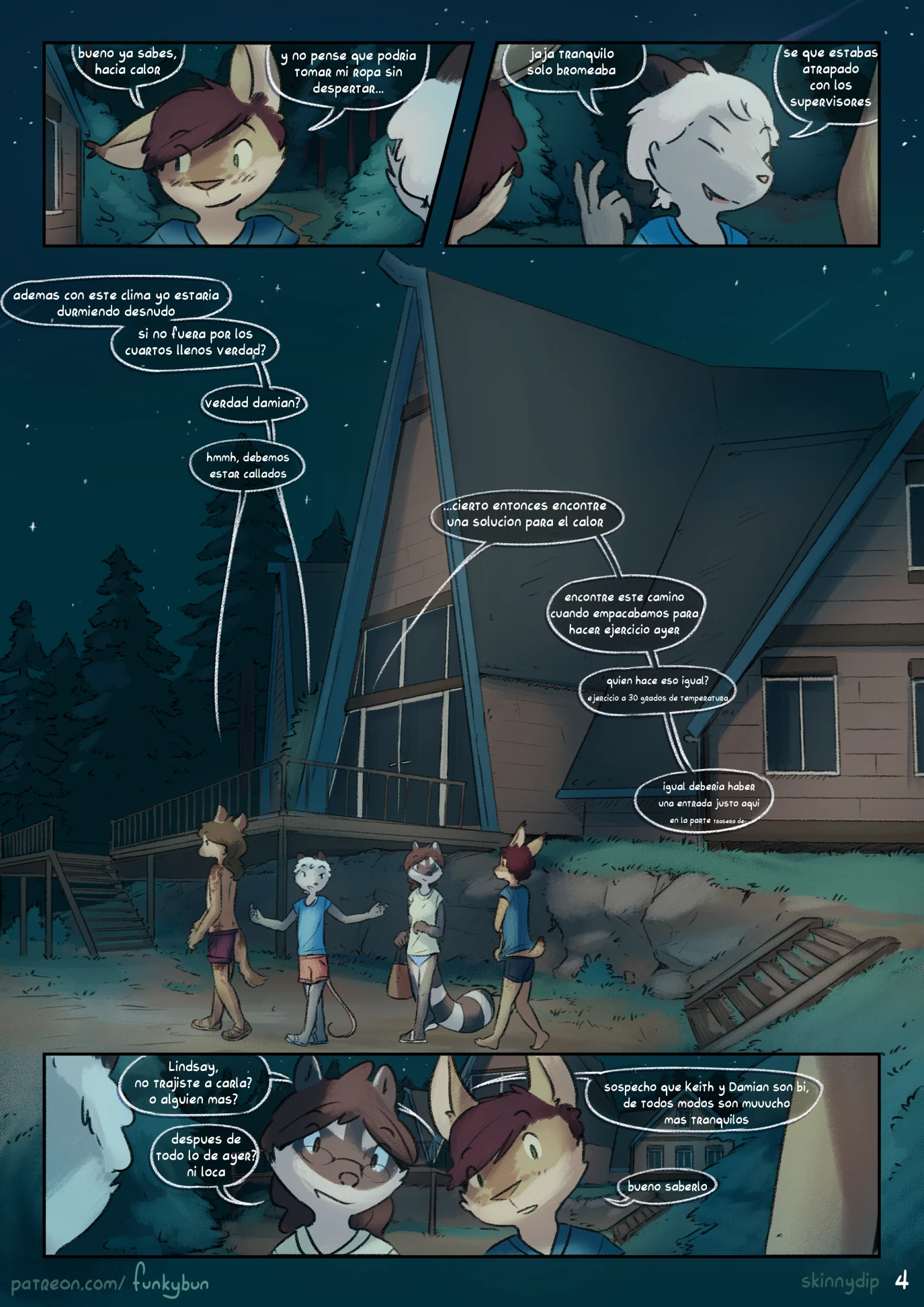 Skinny-dip (Spanish) porn comic picture 5