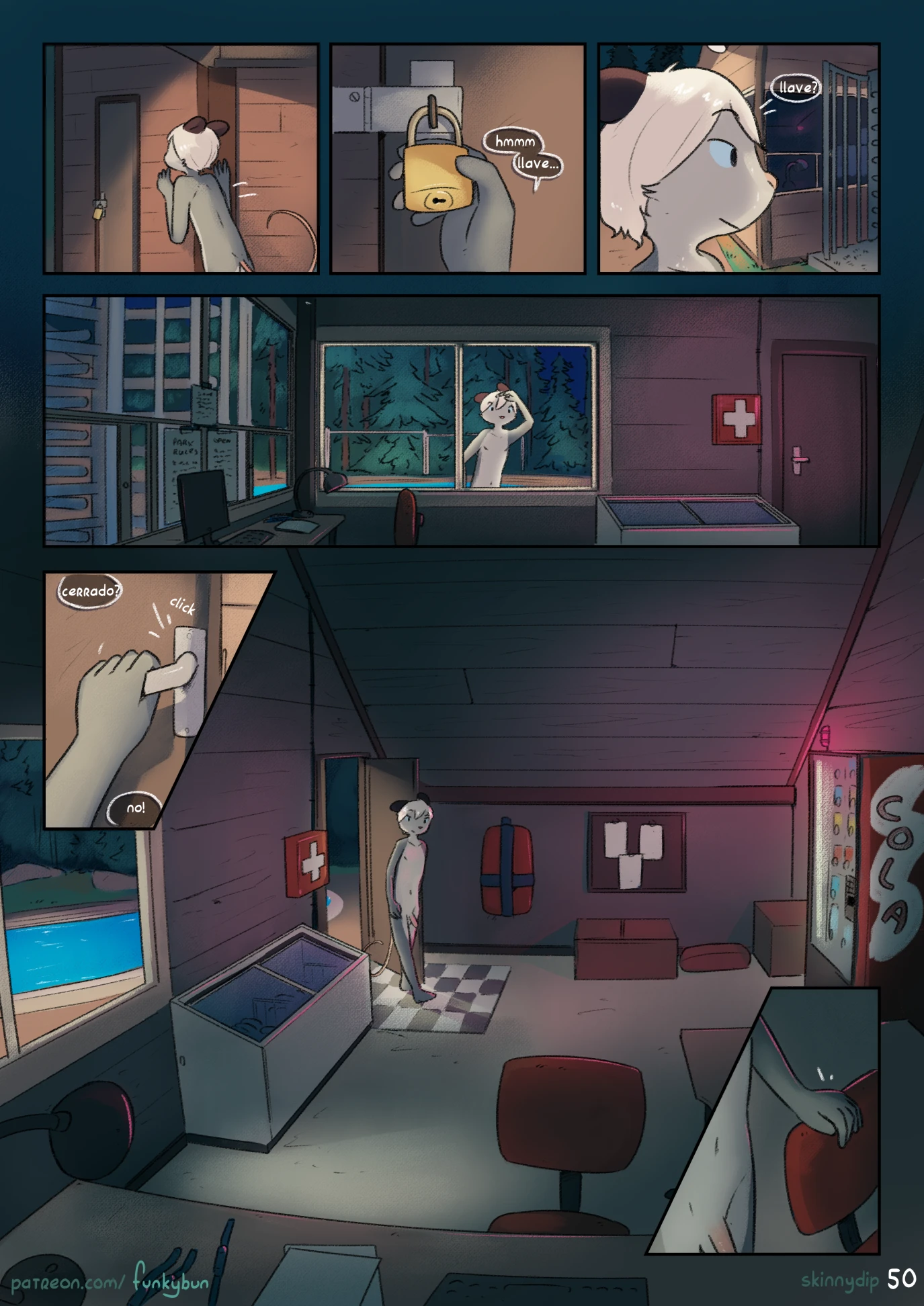 Skinny-dip (Spanish) porn comic picture 51