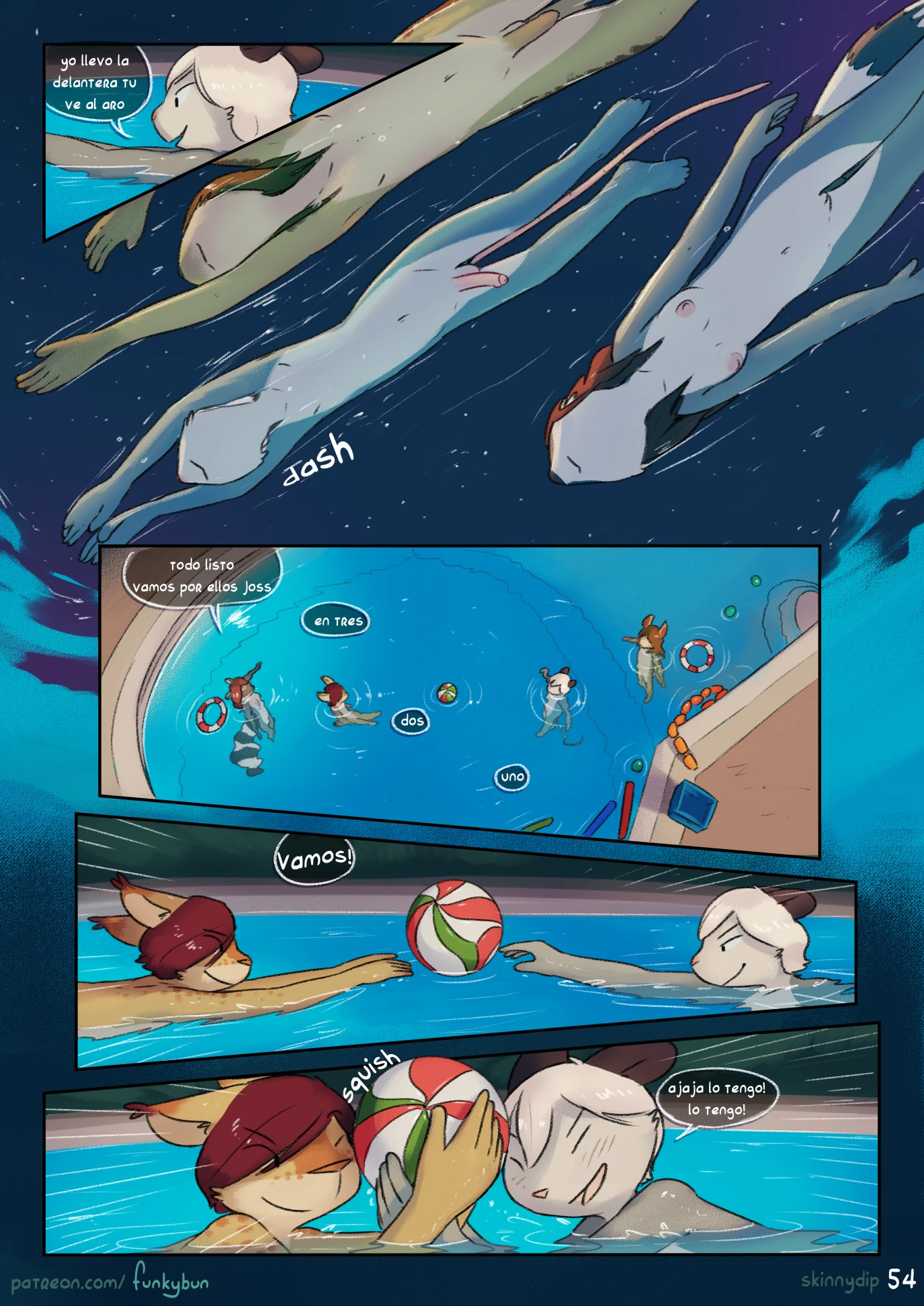 Skinny-dip (Spanish) porn comic picture 55
