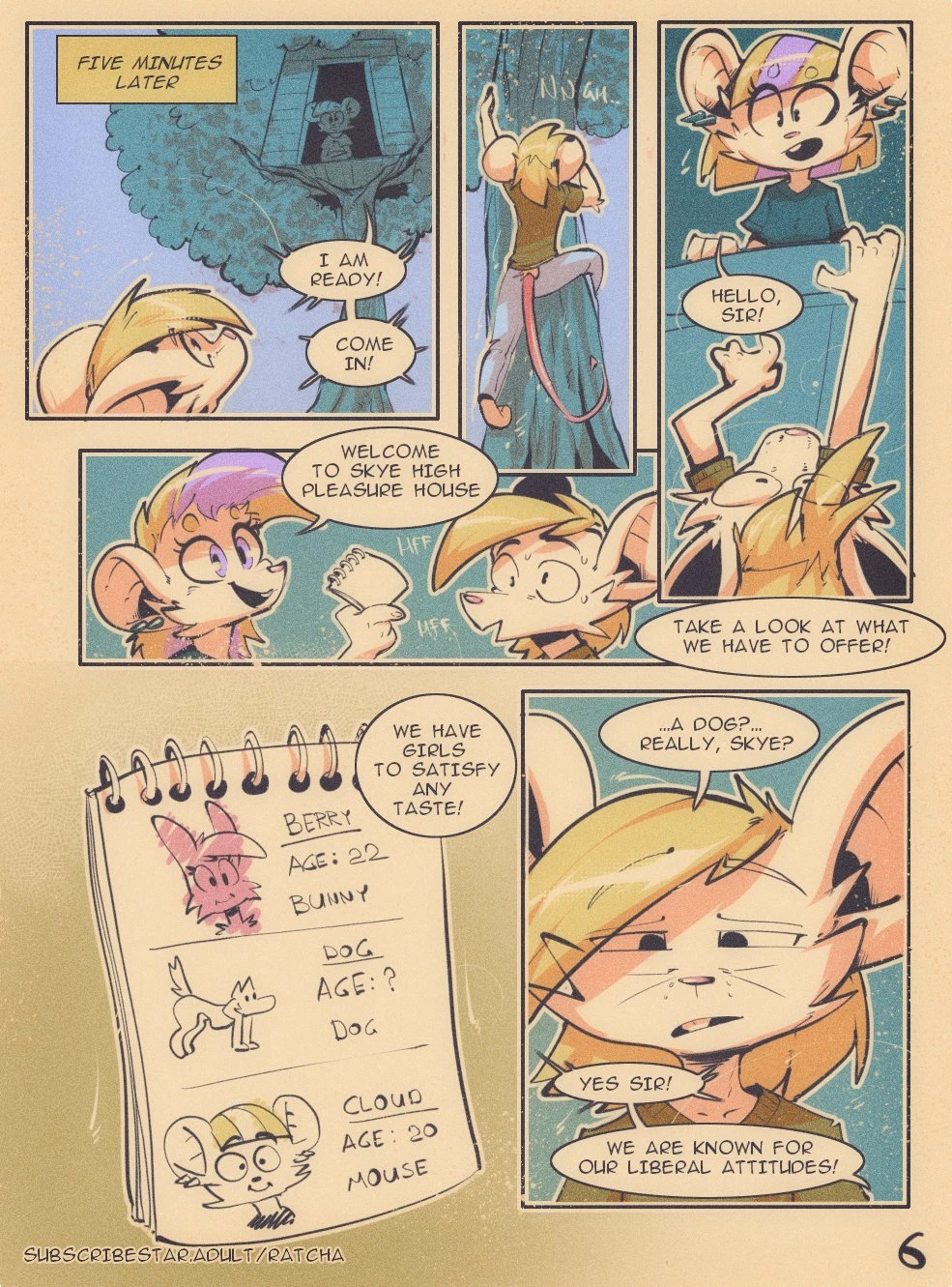 Skye High Club porn comic picture 6