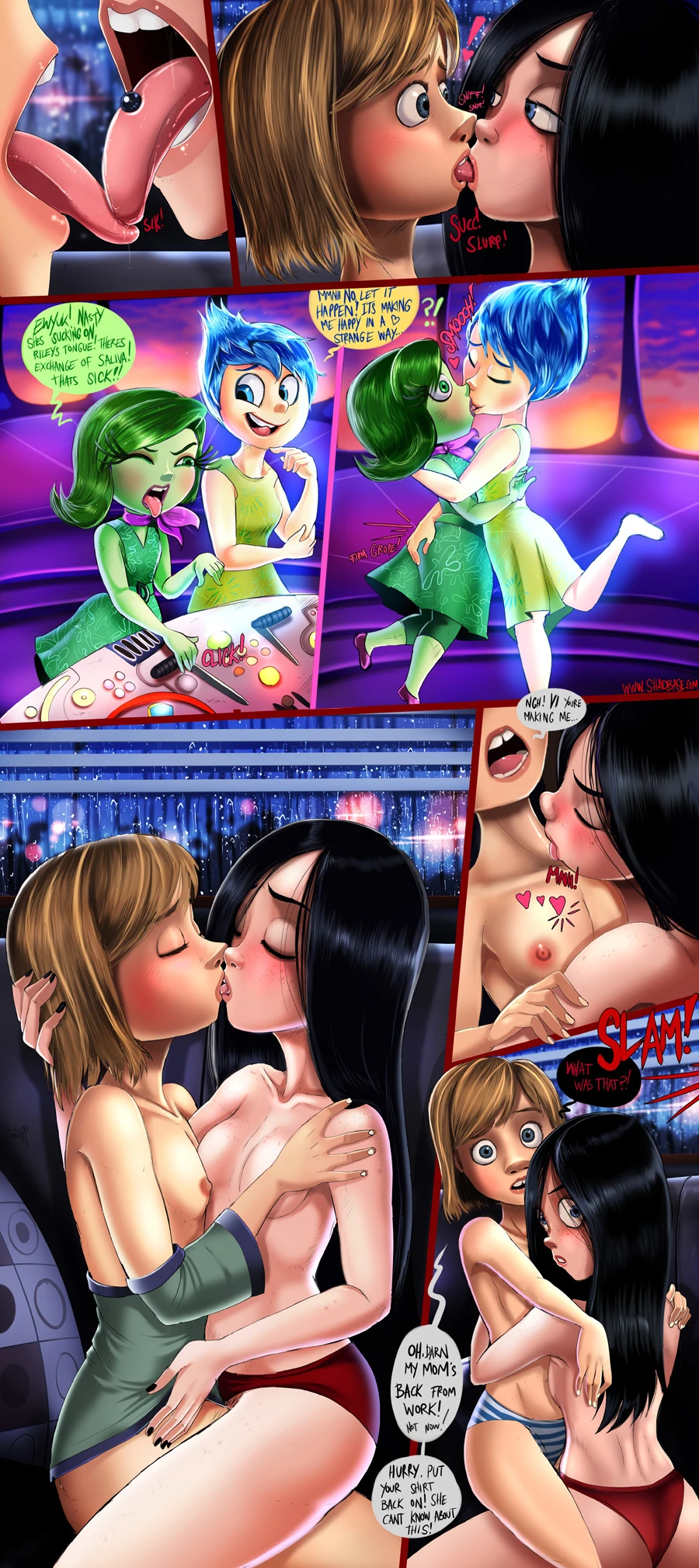 Sleepover - Shadman porn comic picture 5