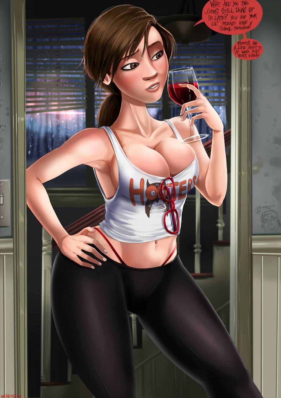 Sleepover - Shadman porn comic picture 6