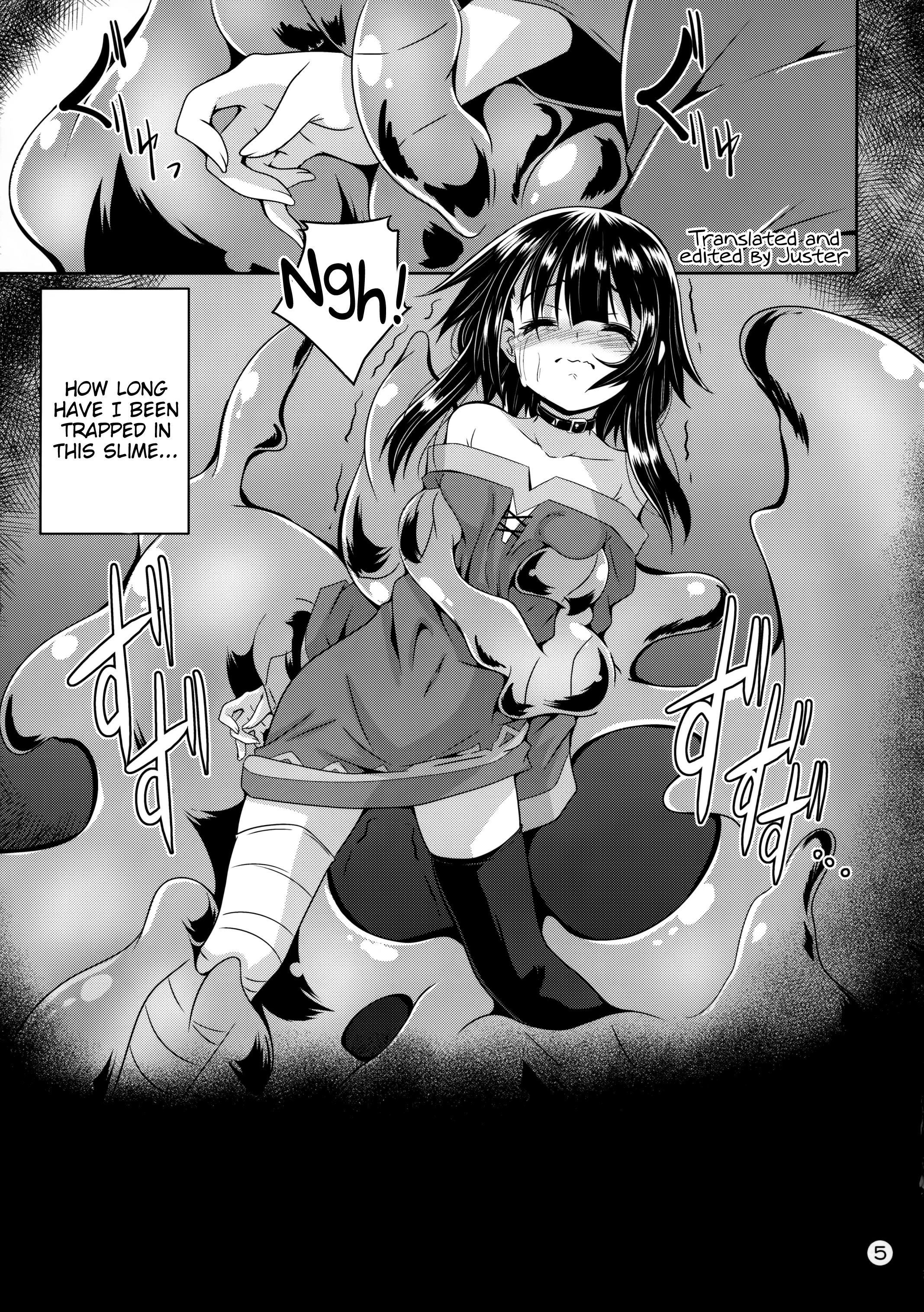 Slime immersed Megumin! porn comic picture 2