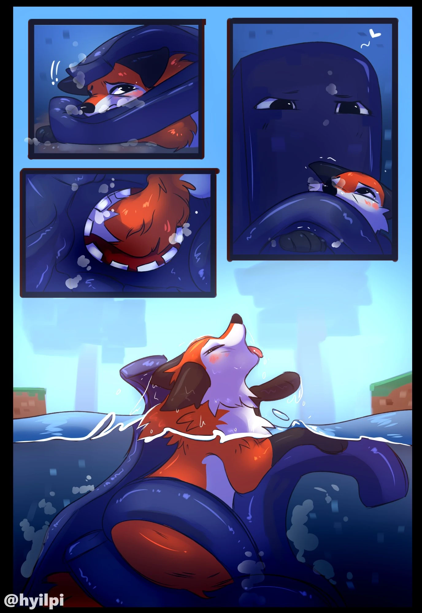 Squid and fox porn comic picture 4
