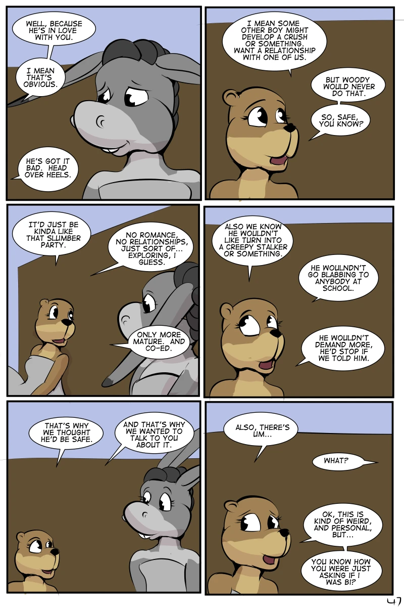 Study Partners Chapter 2 - The Sleepover porn comic picture 48