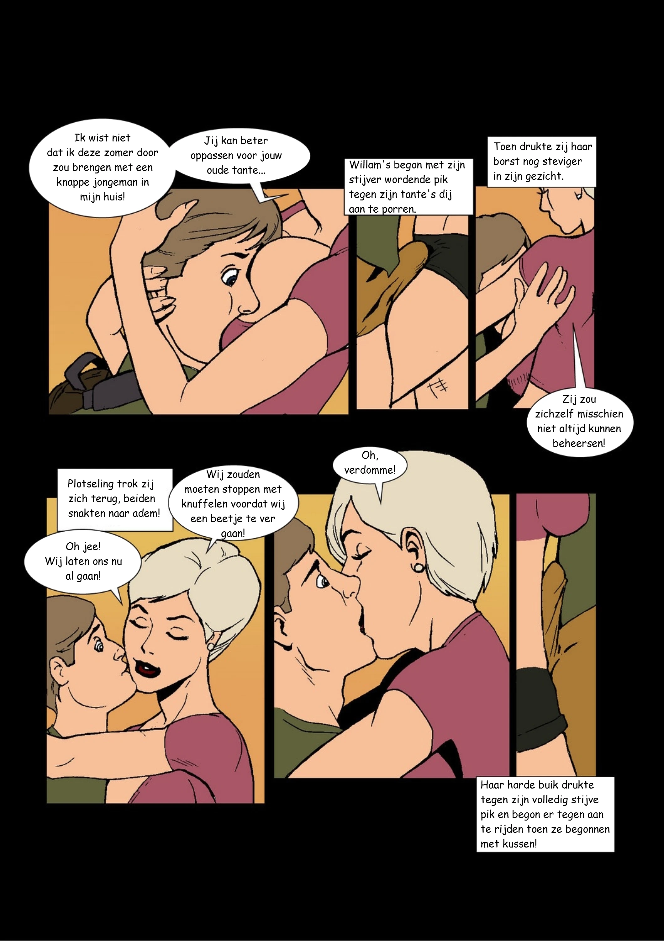 Summer With Aunt Jenny Storyline 01 [NL] porn comic picture 2