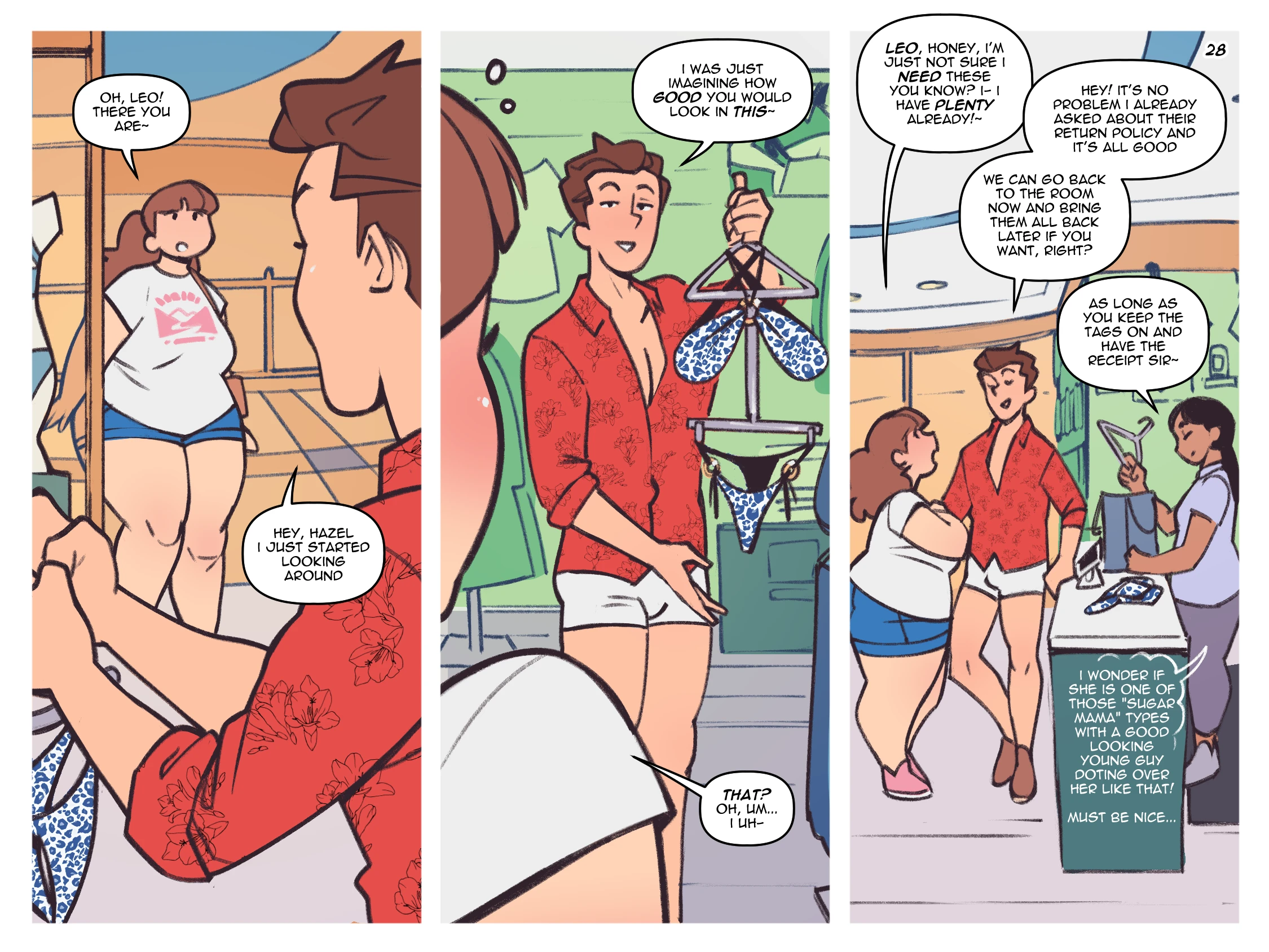 Swimsuit Shopping porn comic picture 28
