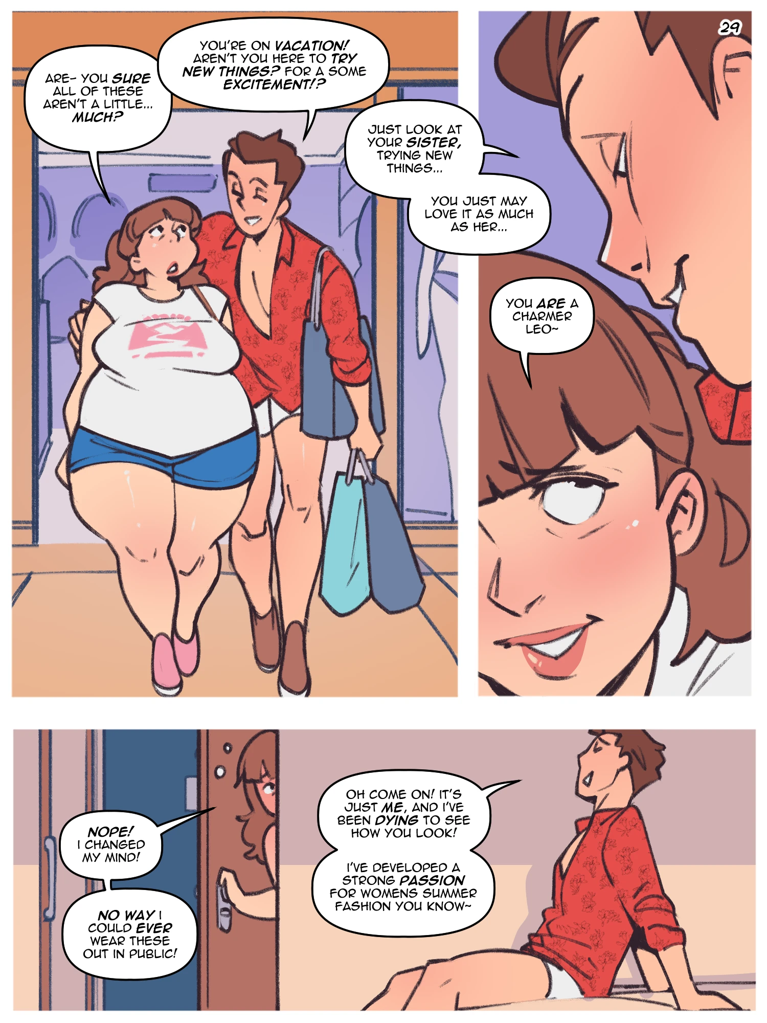 Swimsuit Shopping porn comic picture 29