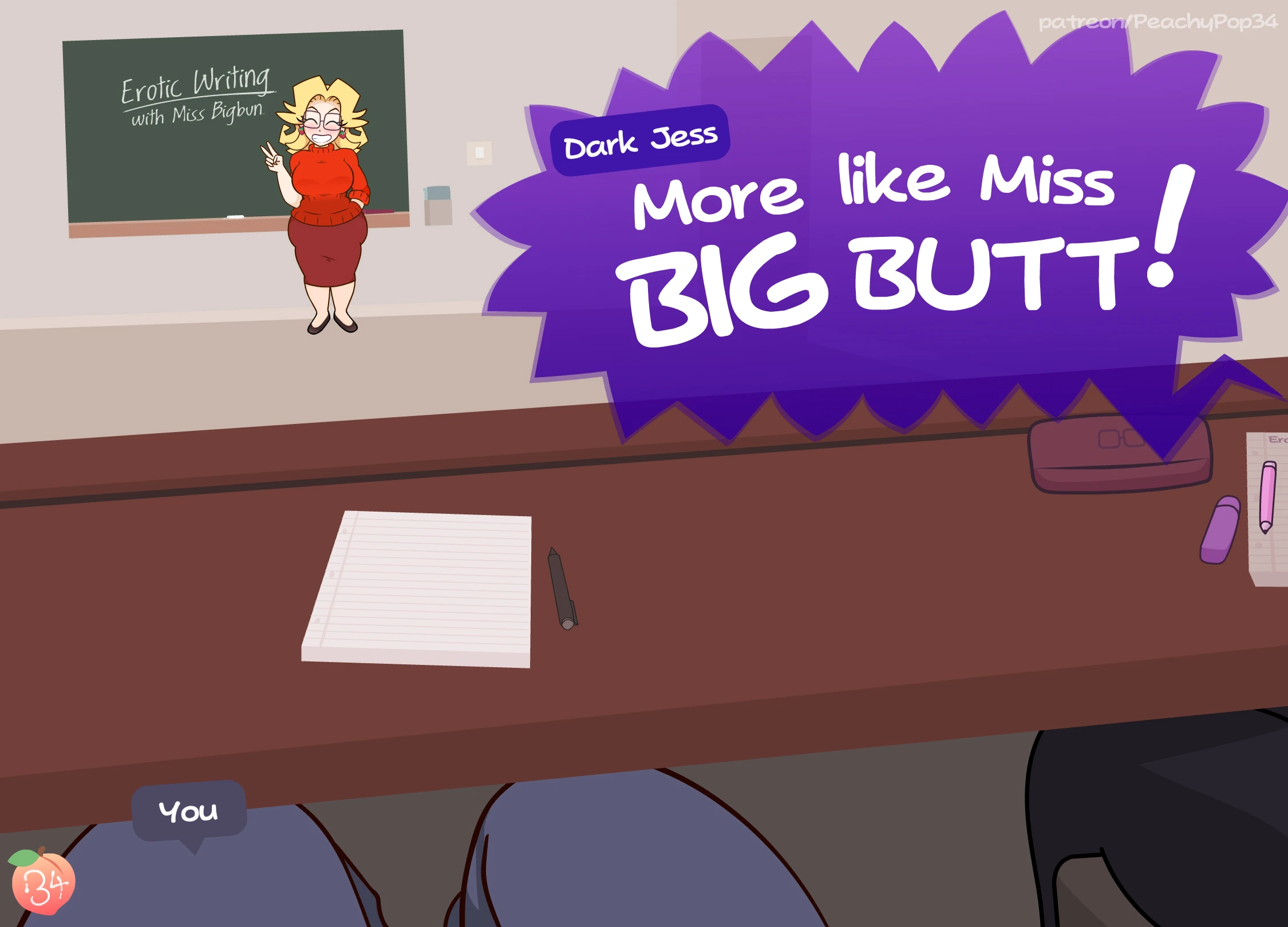 Teach's Peach porn comic picture 3