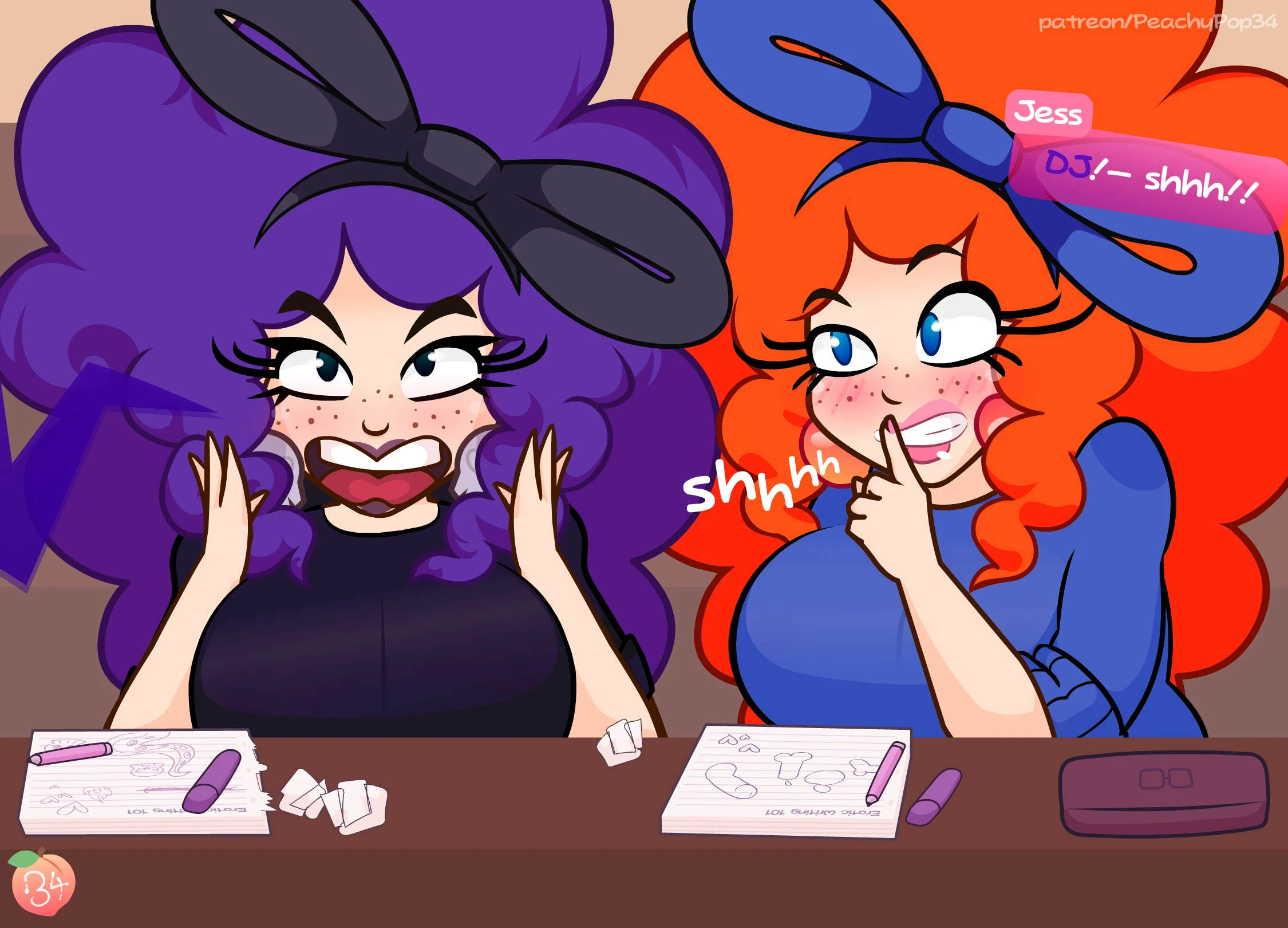 Teach's Peach porn comic picture 4