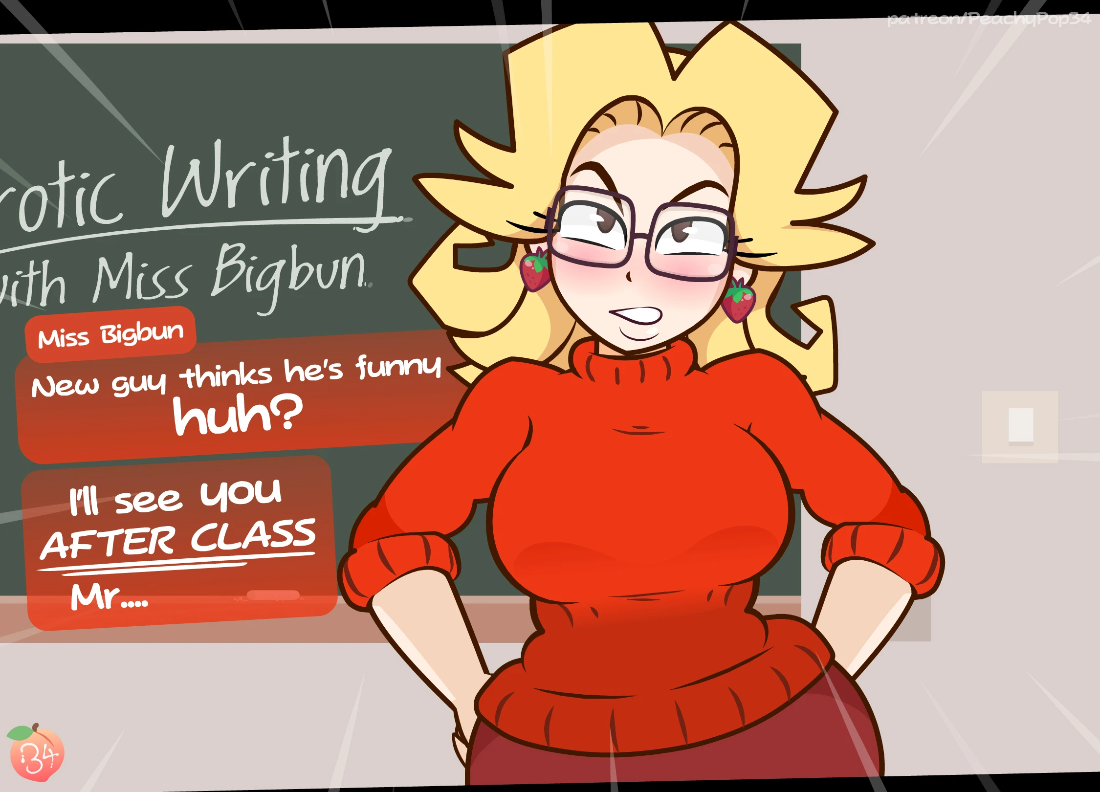 Teach's Peach porn comic picture 7