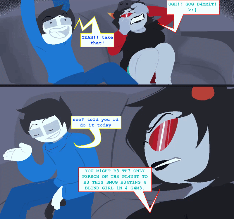 Terezi x john porn comic picture 1
