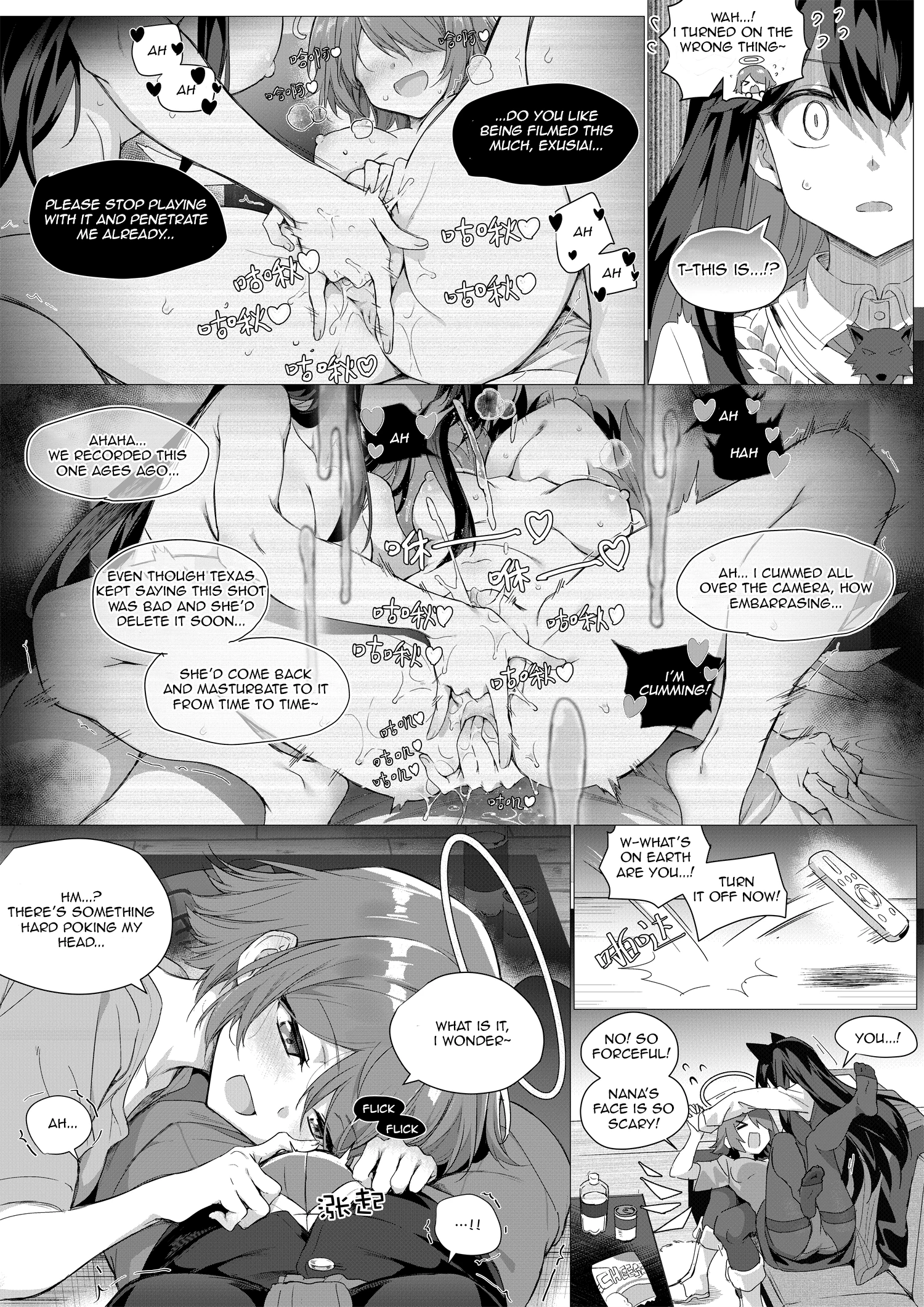 Texas x Exusiai porn comic picture 7