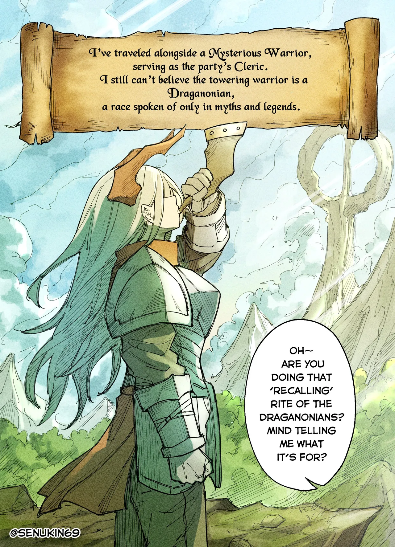 The Cleric and The Horned Warrior - Doomsia's Healing Sessions porn comic picture 10