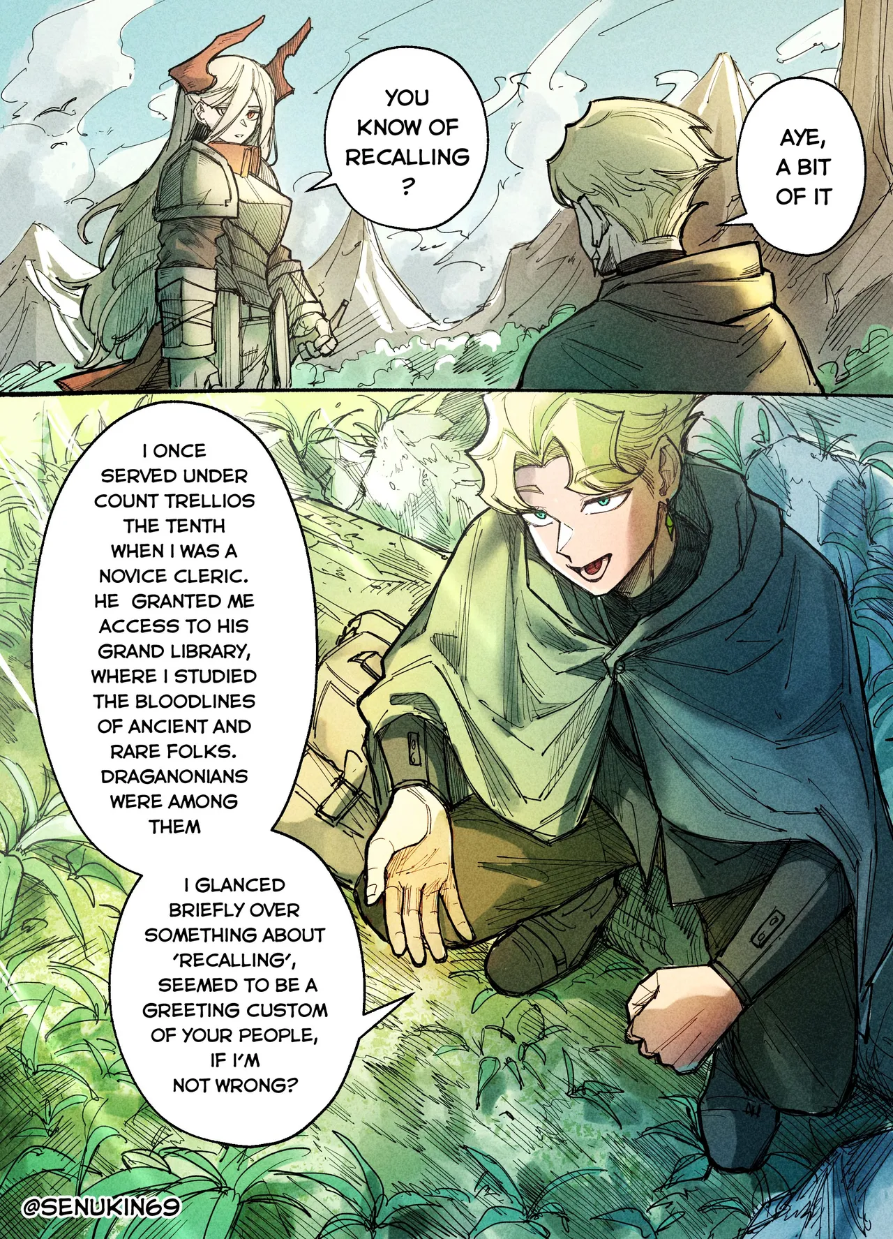 The Cleric and The Horned Warrior - Doomsia's Healing Sessions porn comic picture 11