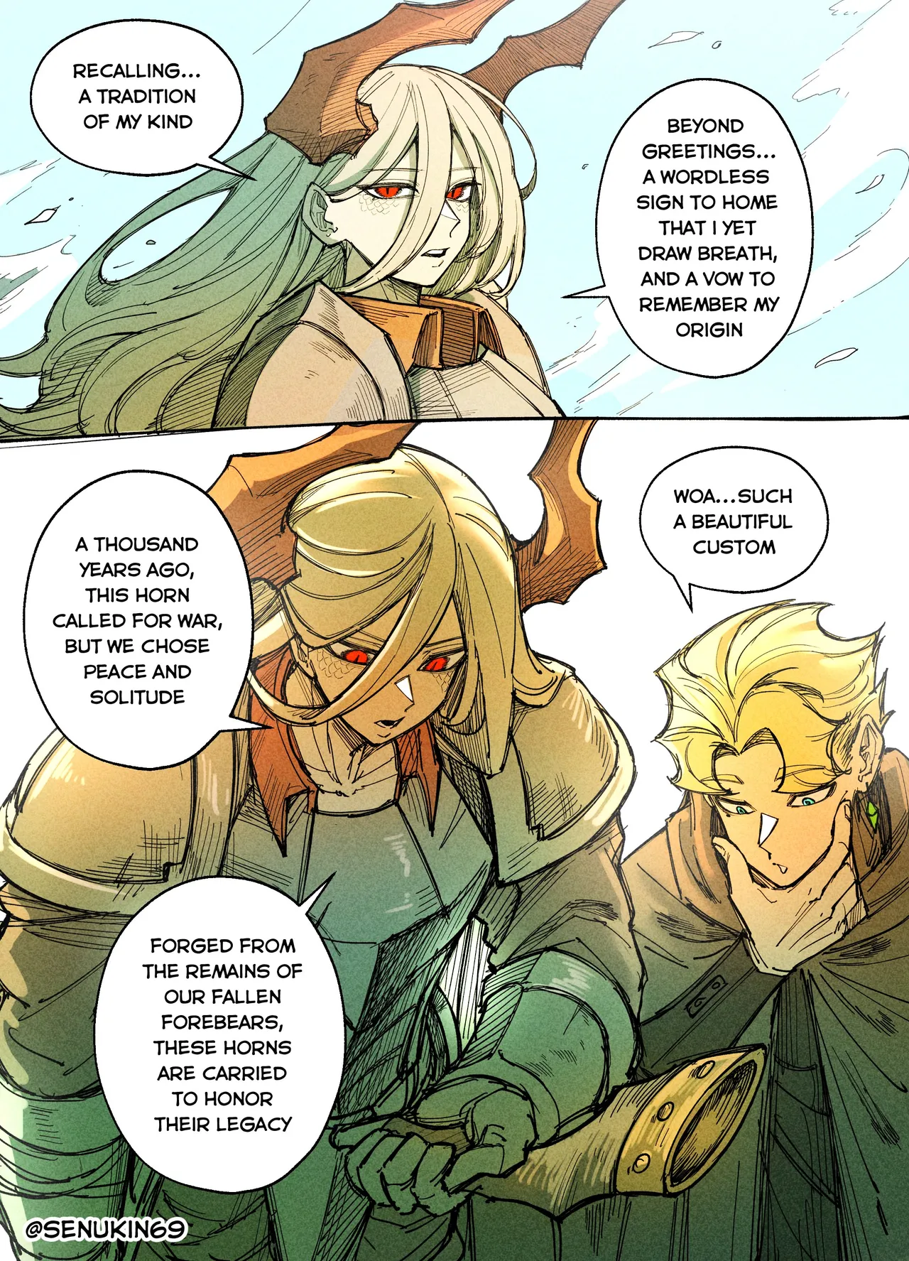 The Cleric and The Horned Warrior - Doomsia's Healing Sessions porn comic picture 12