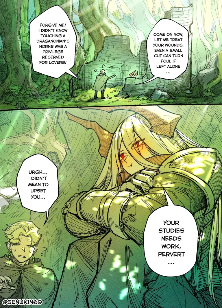 The Cleric and The Horned Warrior - Doomsia's Healing Sessions porn comic picture 14
