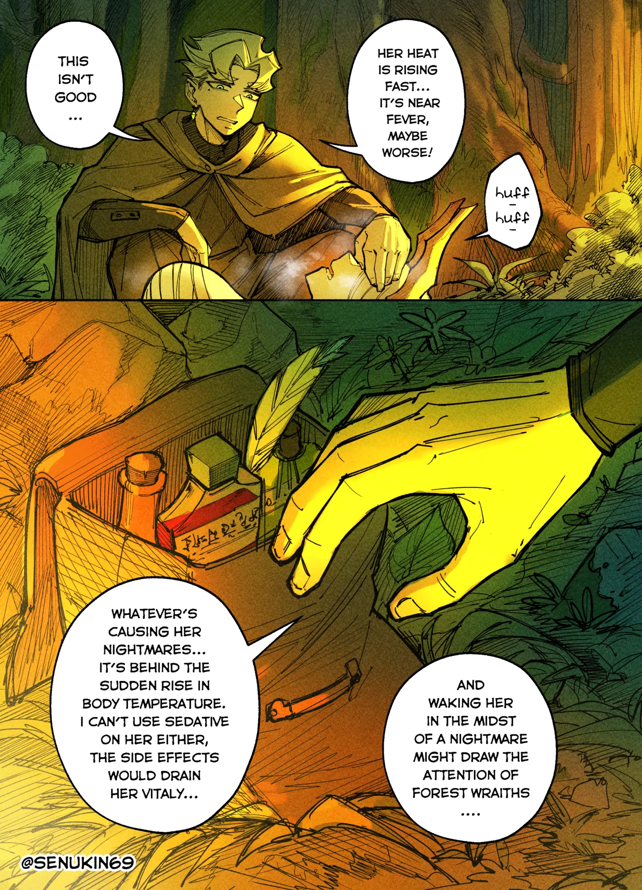The Cleric and The Horned Warrior - Doomsia's Healing Sessions porn comic picture 18