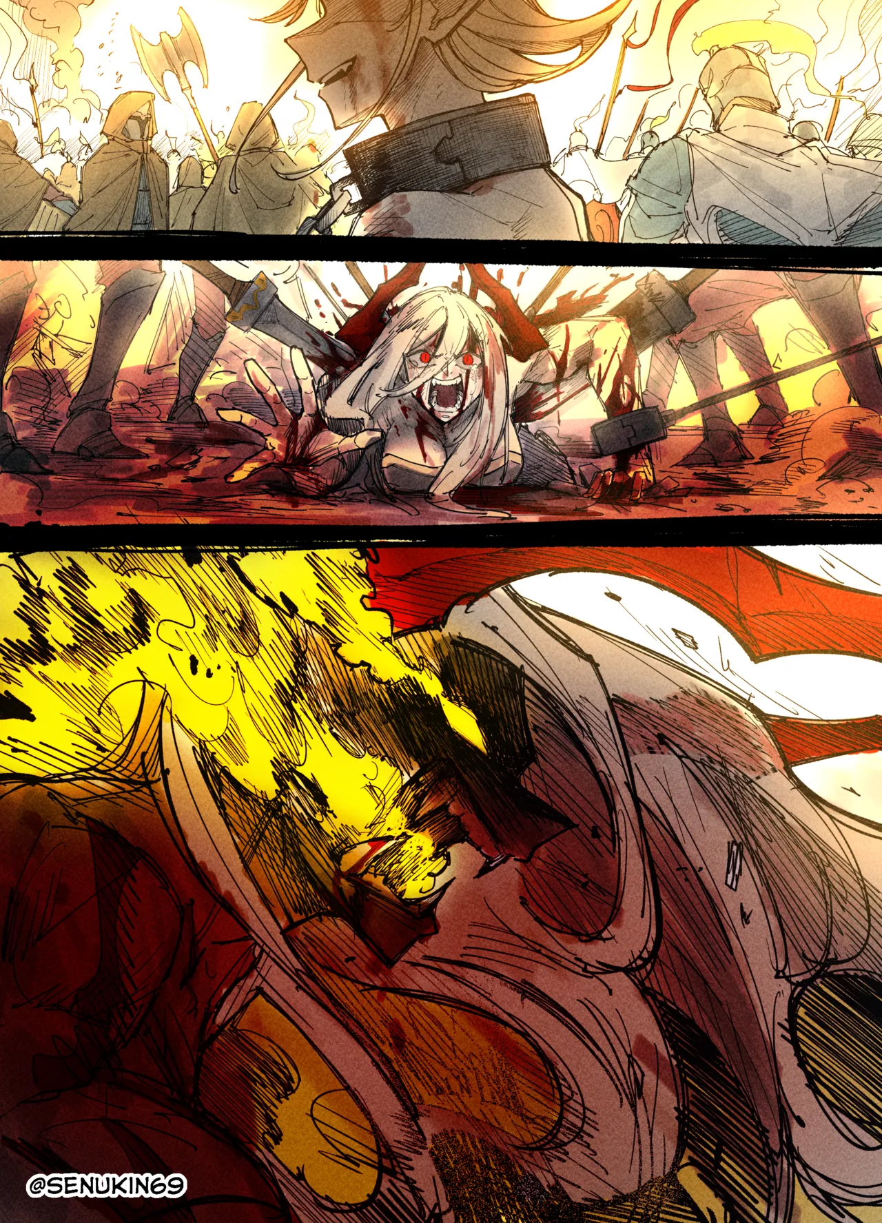 The Cleric and The Horned Warrior - Doomsia's Healing Sessions porn comic picture 19