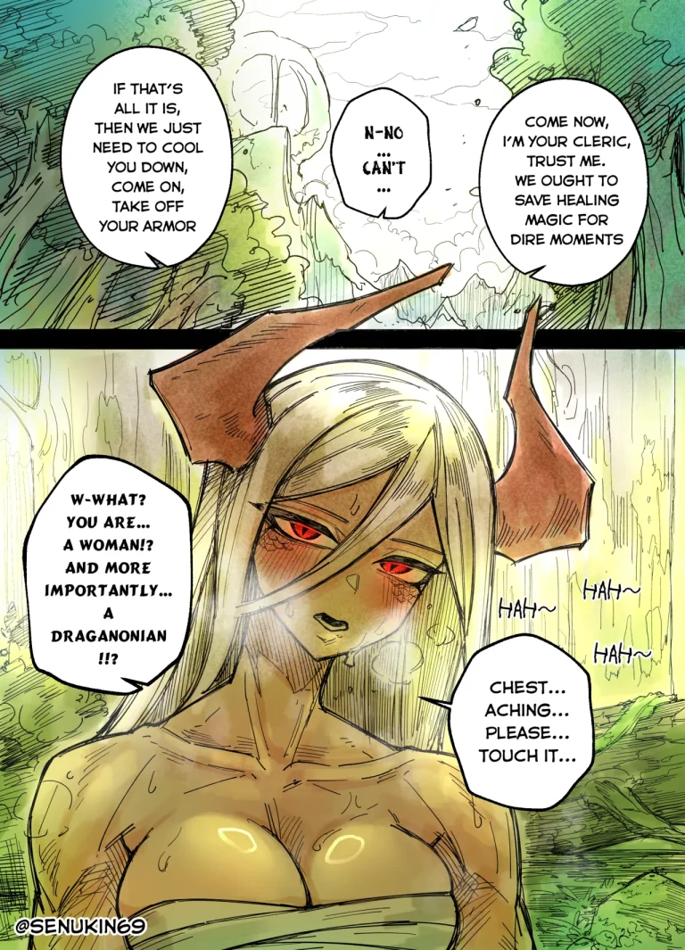 The Cleric and The Horned Warrior - Doomsia's Healing Sessions porn comic picture 2