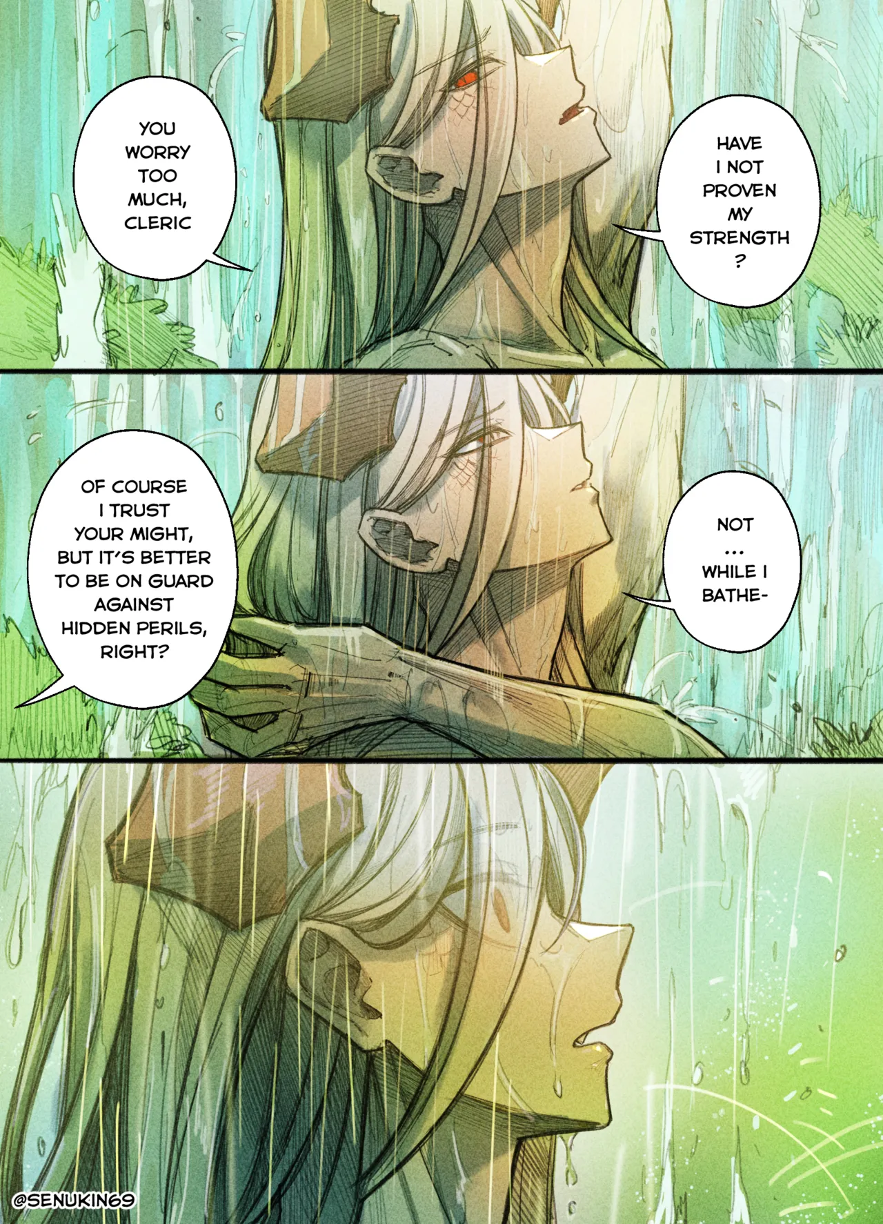 The Cleric and The Horned Warrior - Doomsia's Healing Sessions porn comic picture 24
